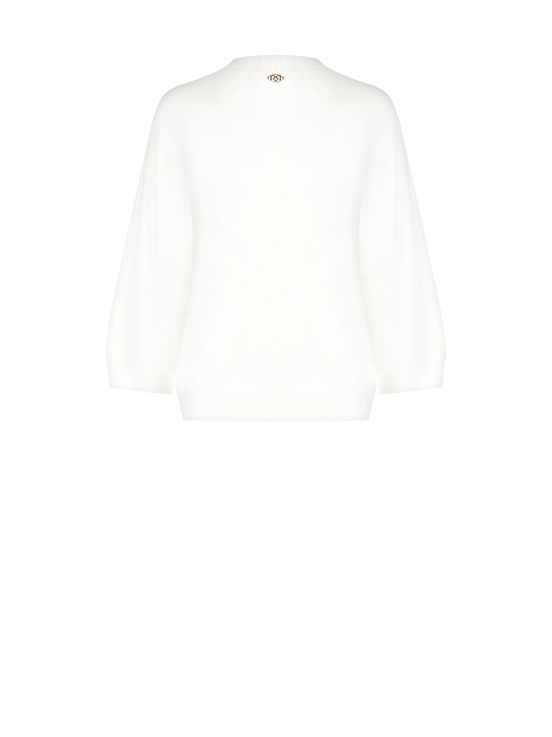 Pull à col roulé large et manches 3/4 Rinascimento