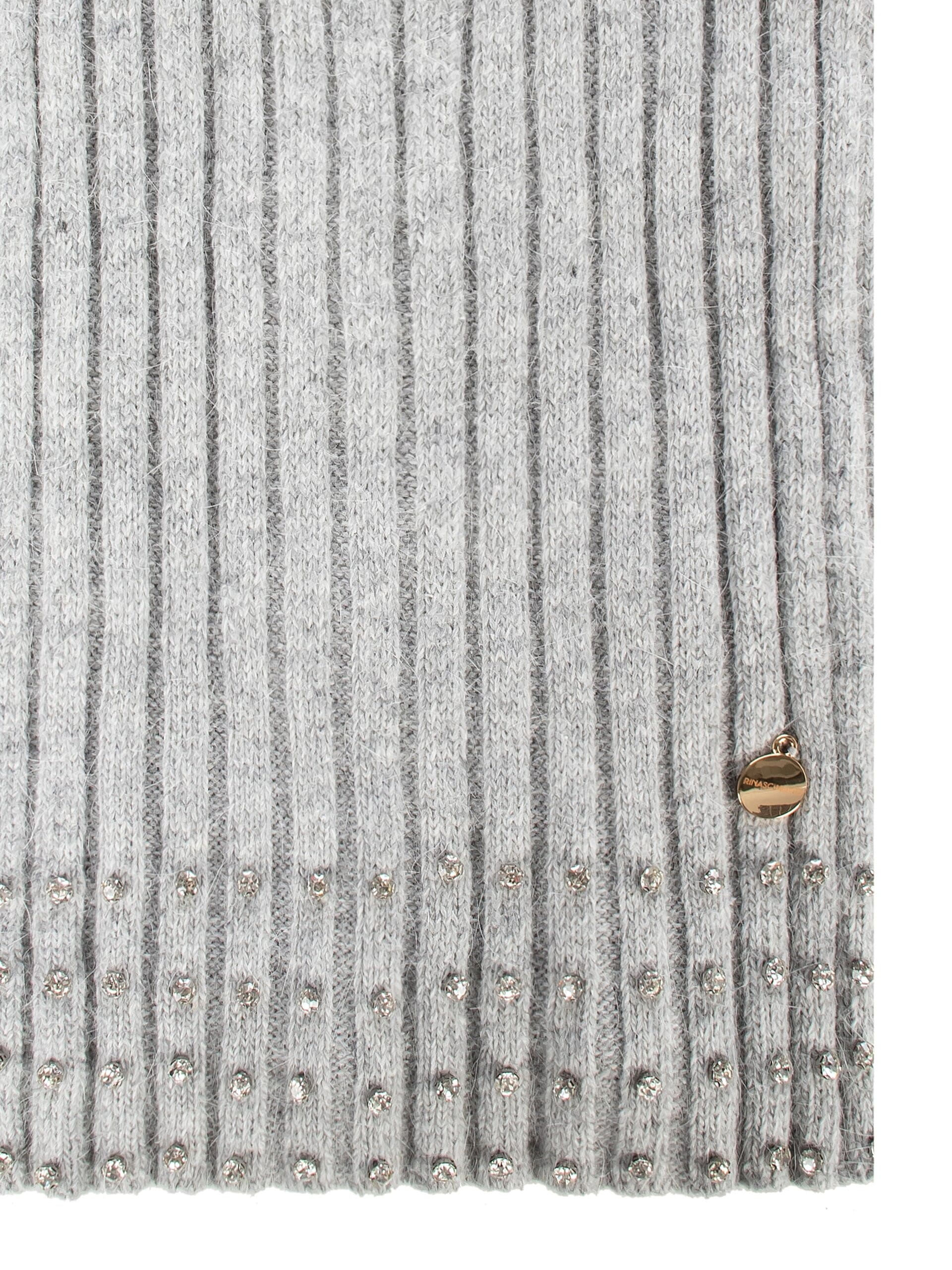 Sciarpa Maxi A Coste Larghe Con Strass Rinascimento