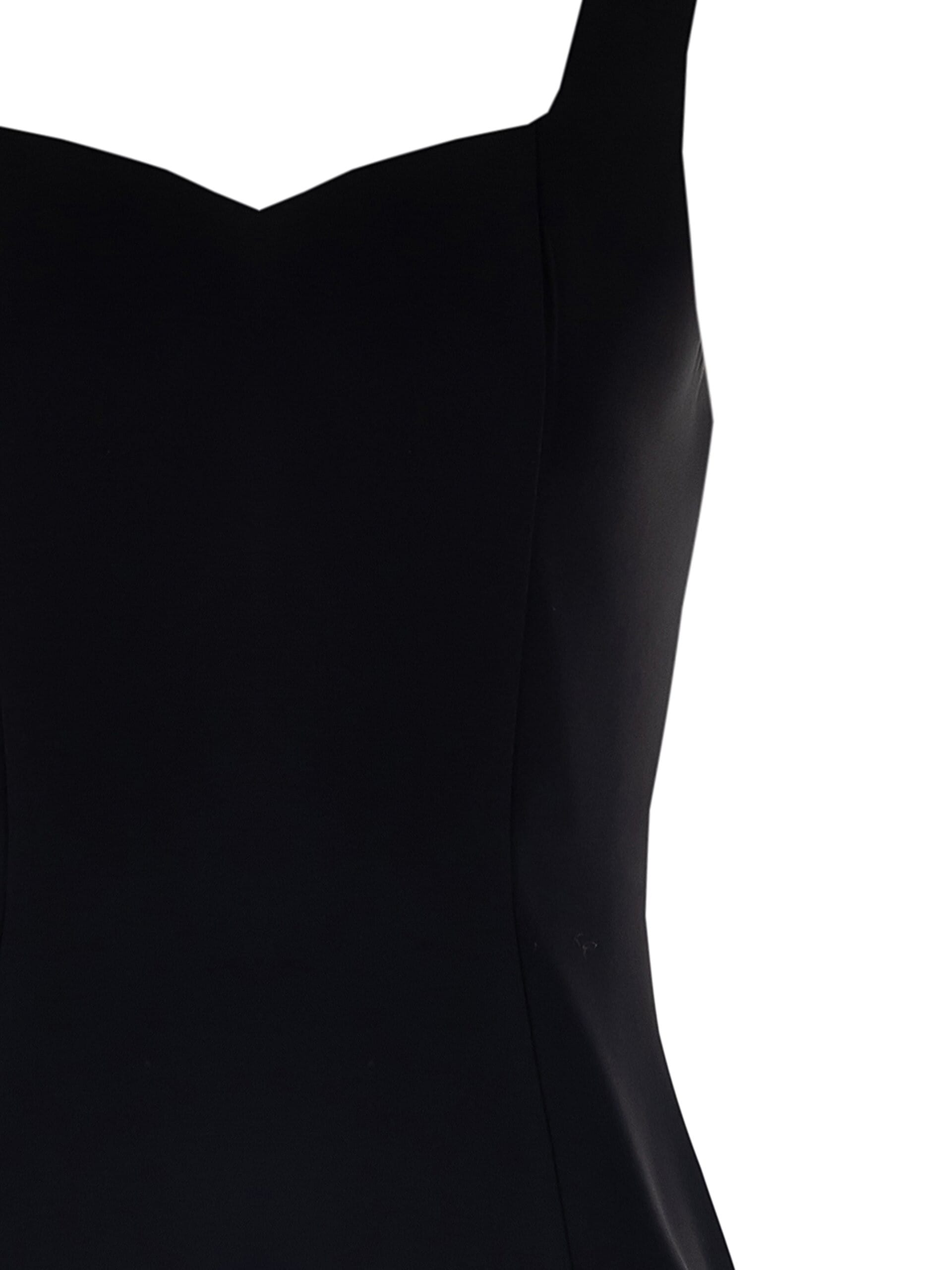 Rinascimento Fluid Fabric Fitted Top with Sweetheart Neckline