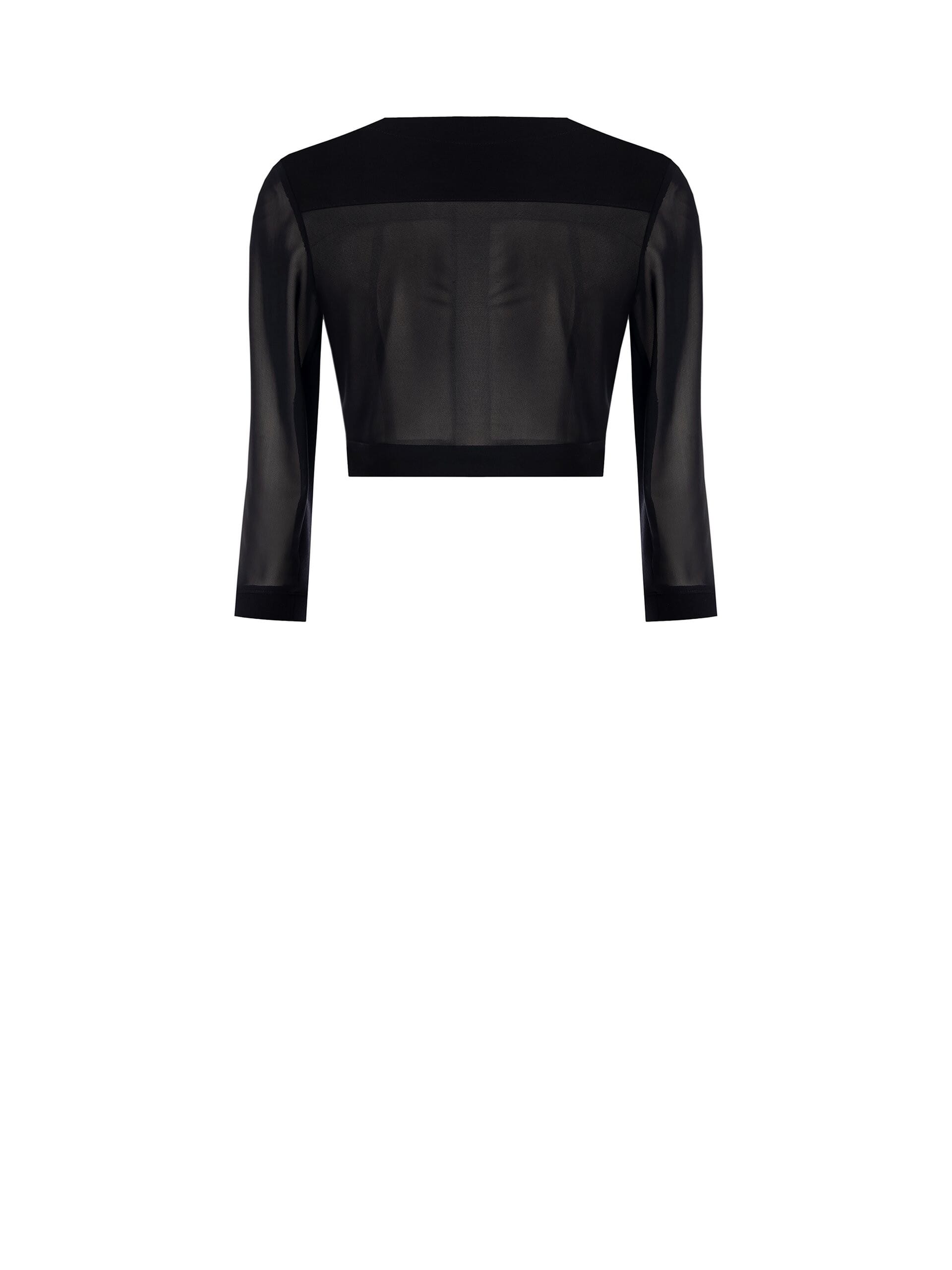 Giacca Coprispalle In Tulle Elasticizzato Con Bottoni A Scomparsa Rinascimento