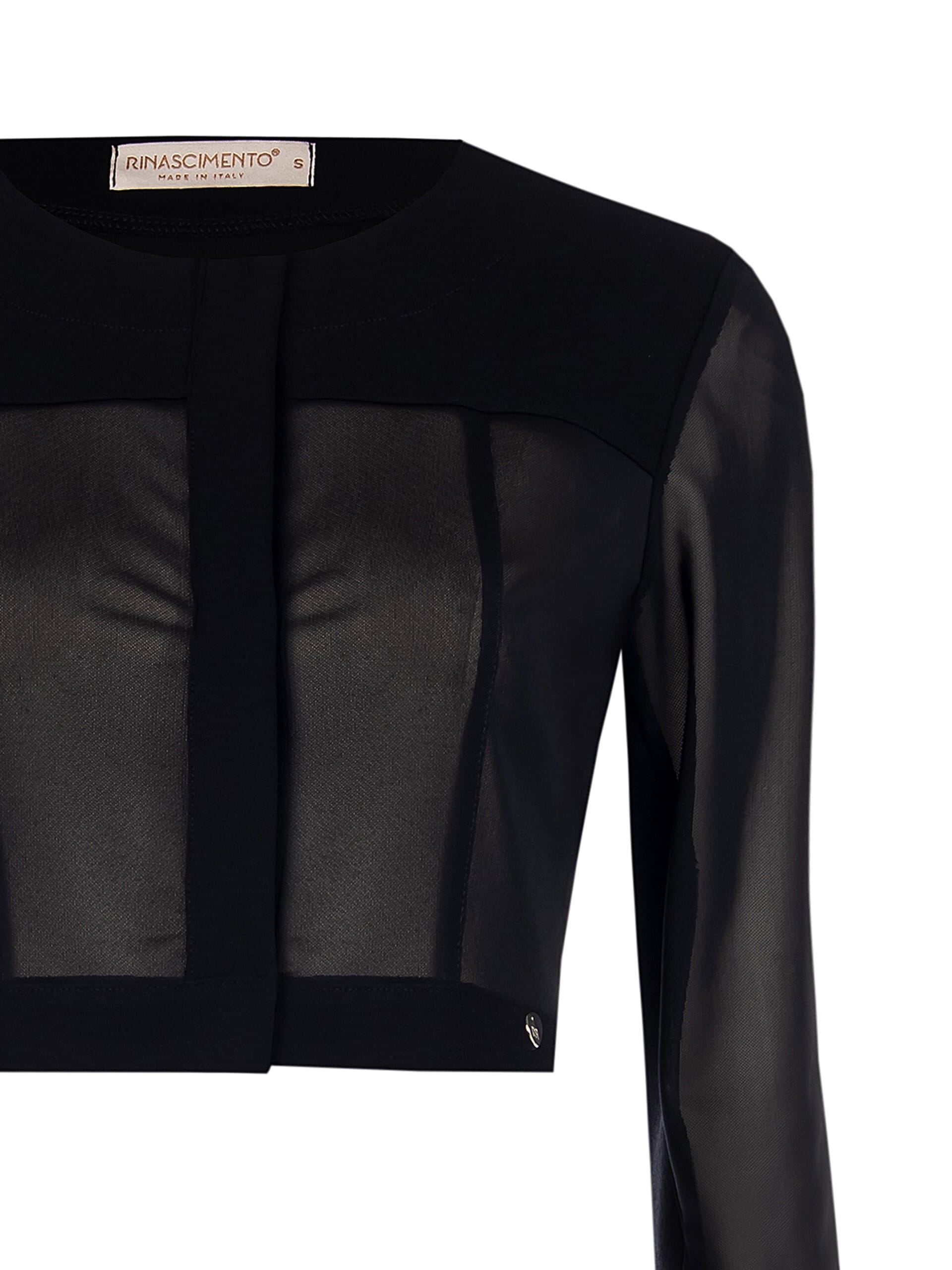 Giacca Coprispalle In Tulle Elasticizzato Con Bottoni A Scomparsa Rinascimento