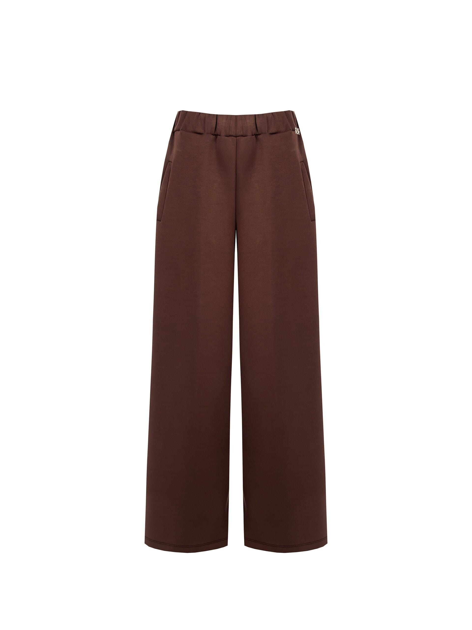 Pantalon en néoprène Palace avec bande latérale en satin Rinascimento
