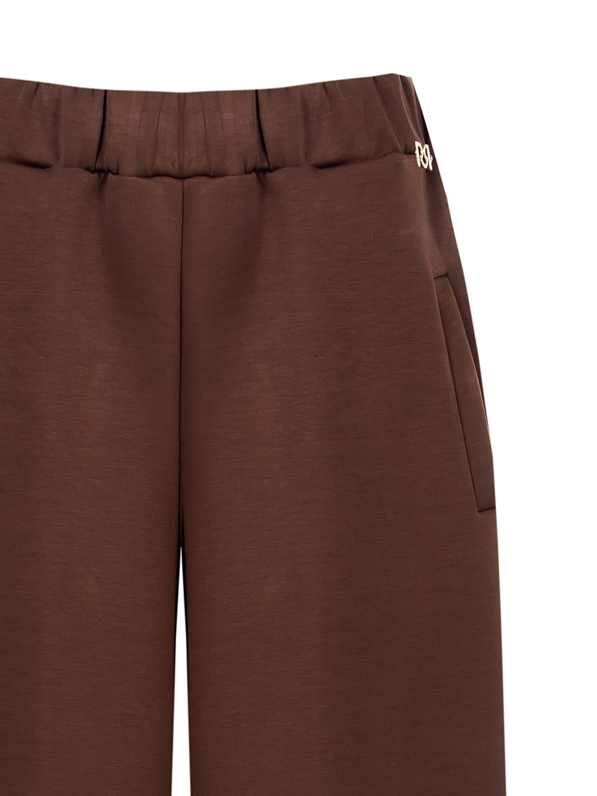 Pantalon en néoprène Palace avec bande latérale en satin Rinascimento