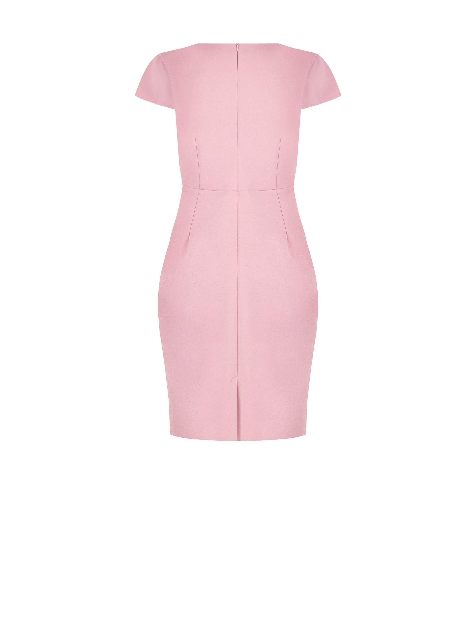 Abito A Tubino Curvy In Scuba Crepe Con Scollo A V E Perle Rinascimento Curvy