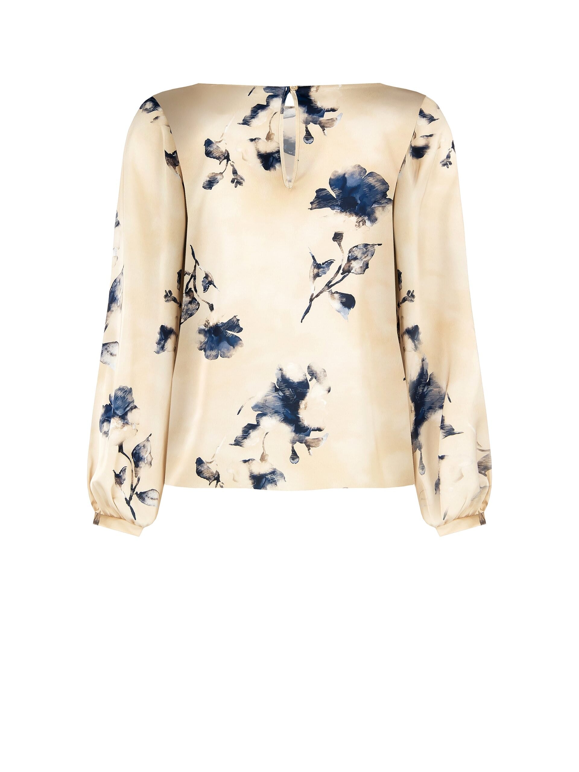 Blusa Curvy Ampia E Fluida In Raso A Fiori Maxi Rinascimento Curvy