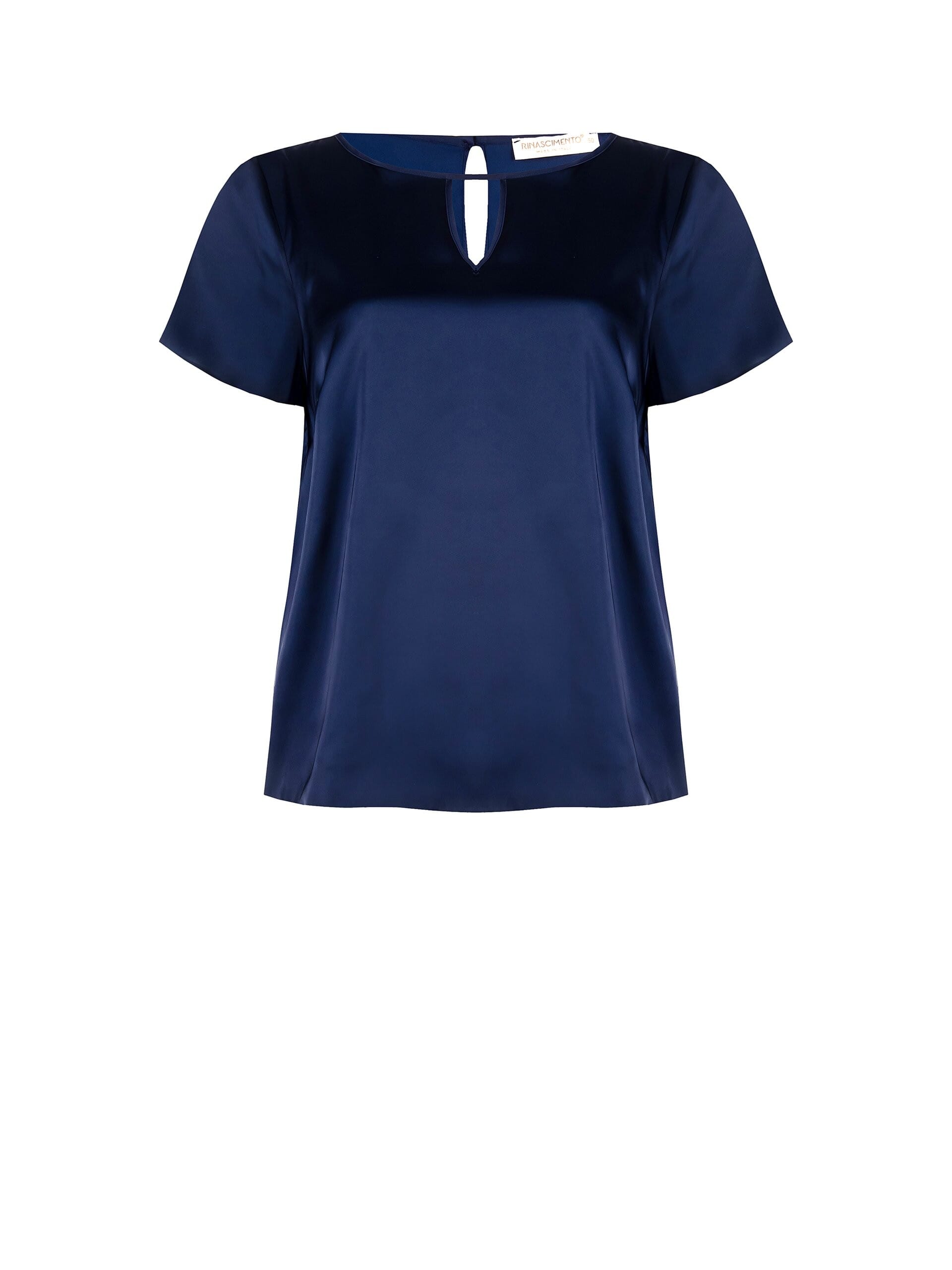 Blusa Curvy Ampia E Fluida In Raso Rinascimento Curvy