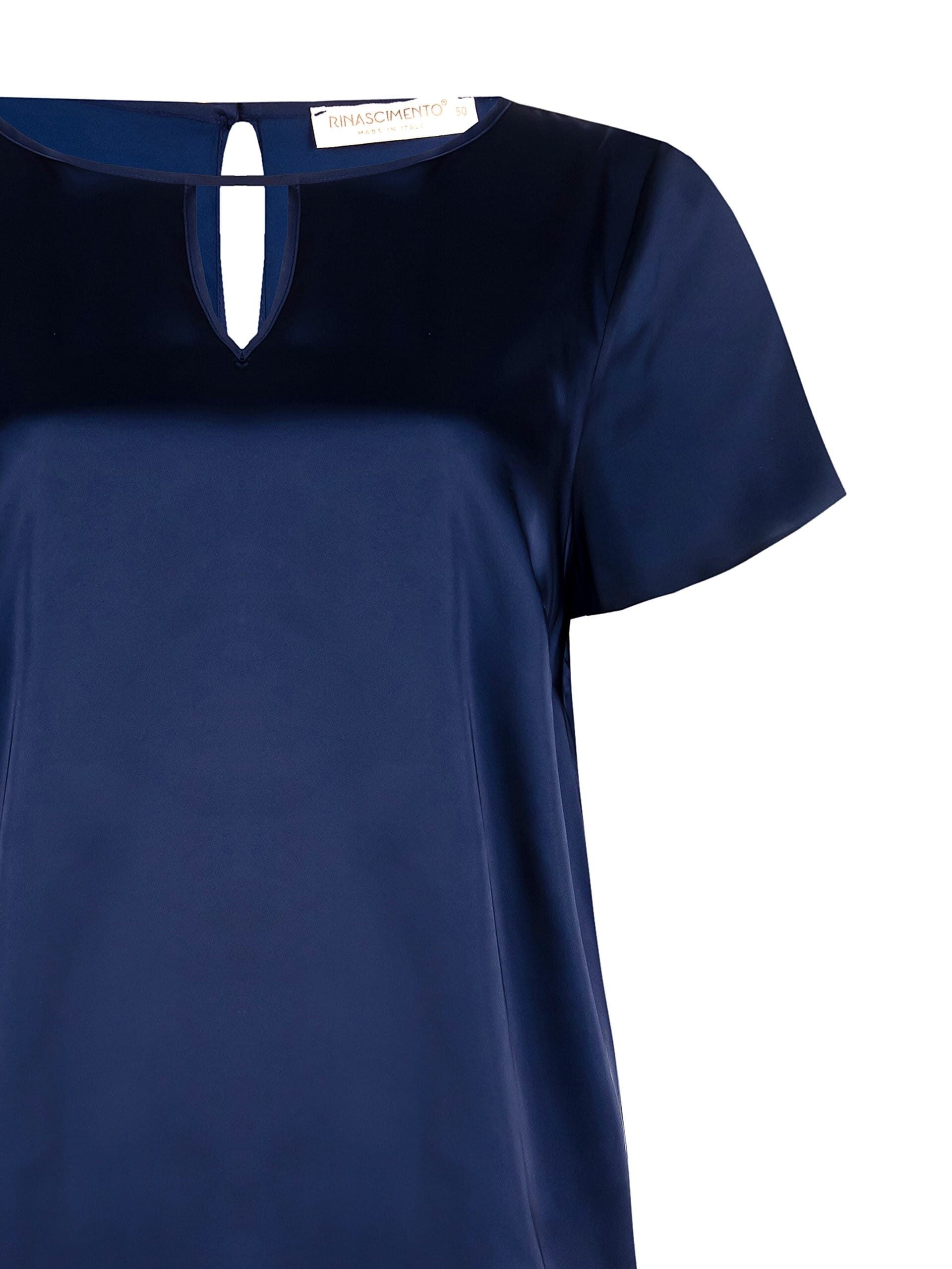 Blusa Curvy Ampia E Fluida In Raso Rinascimento Curvy