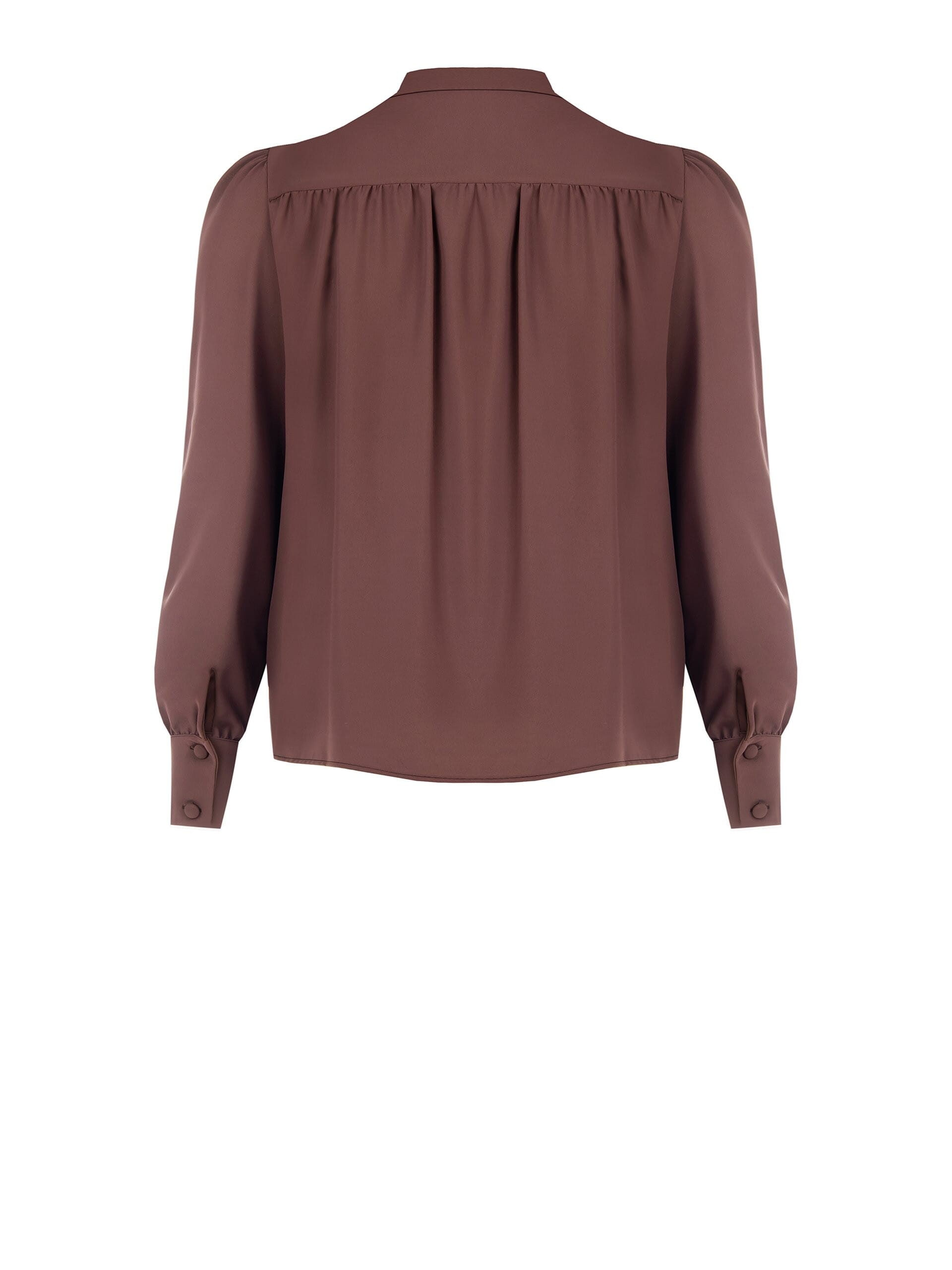 Chemise Curvy en satin avec col en V et détails en chaîne Rinascimento Curvy