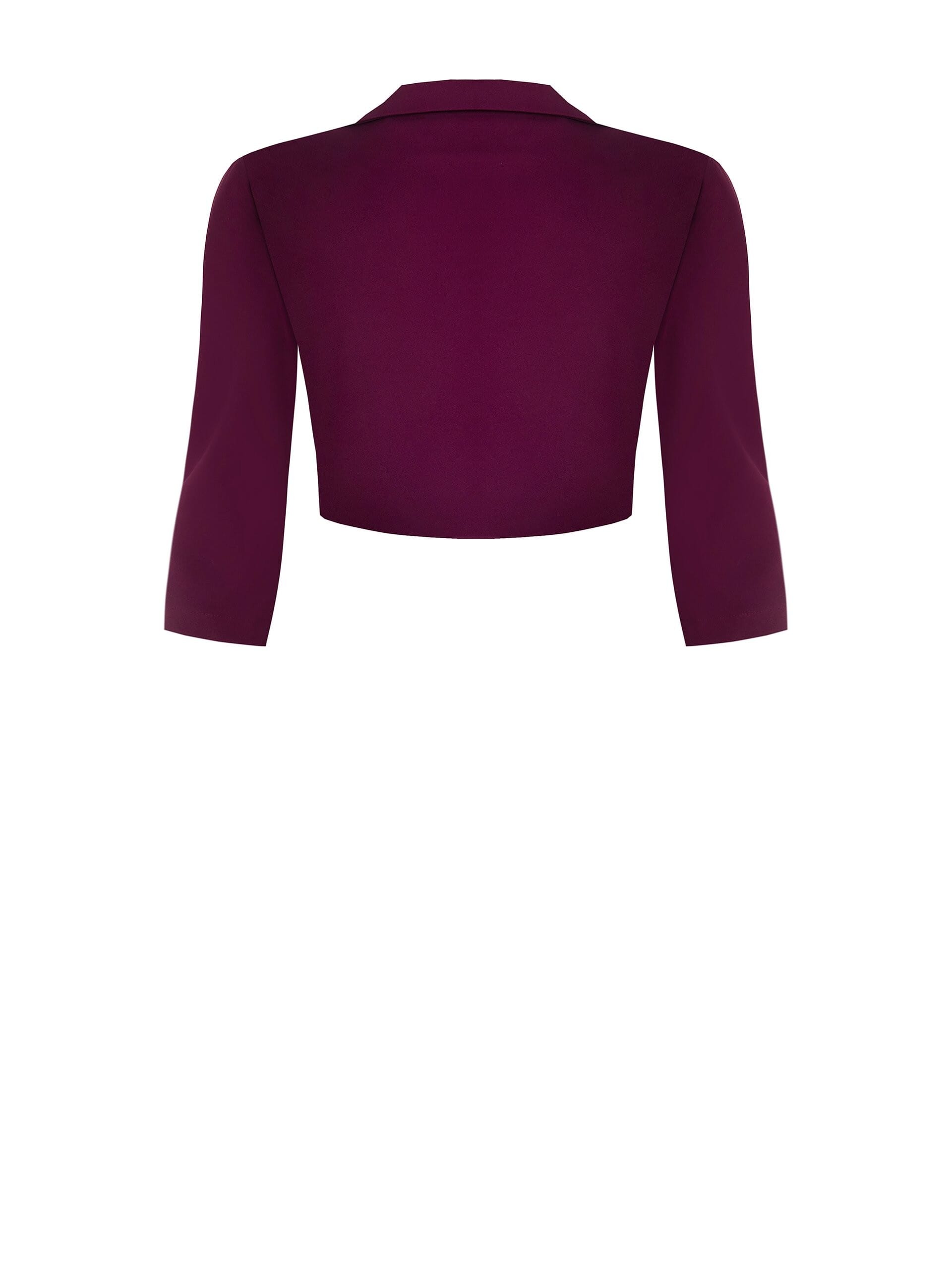 Opened Scuba Crepe Rinascimento Curvy Bolero