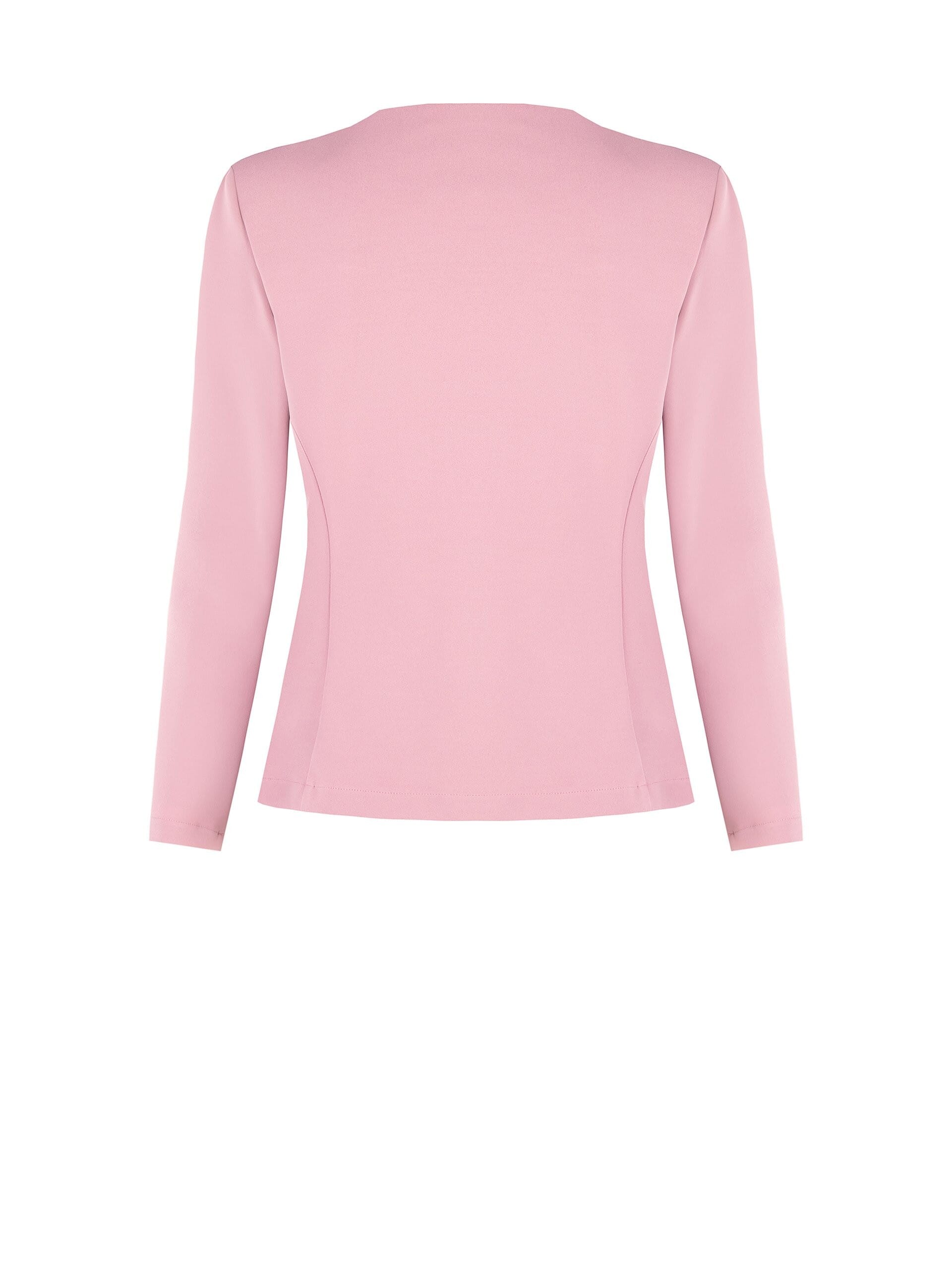 Scuba Crepe And Pearls Rinascimento Curvy Blazer Jacket