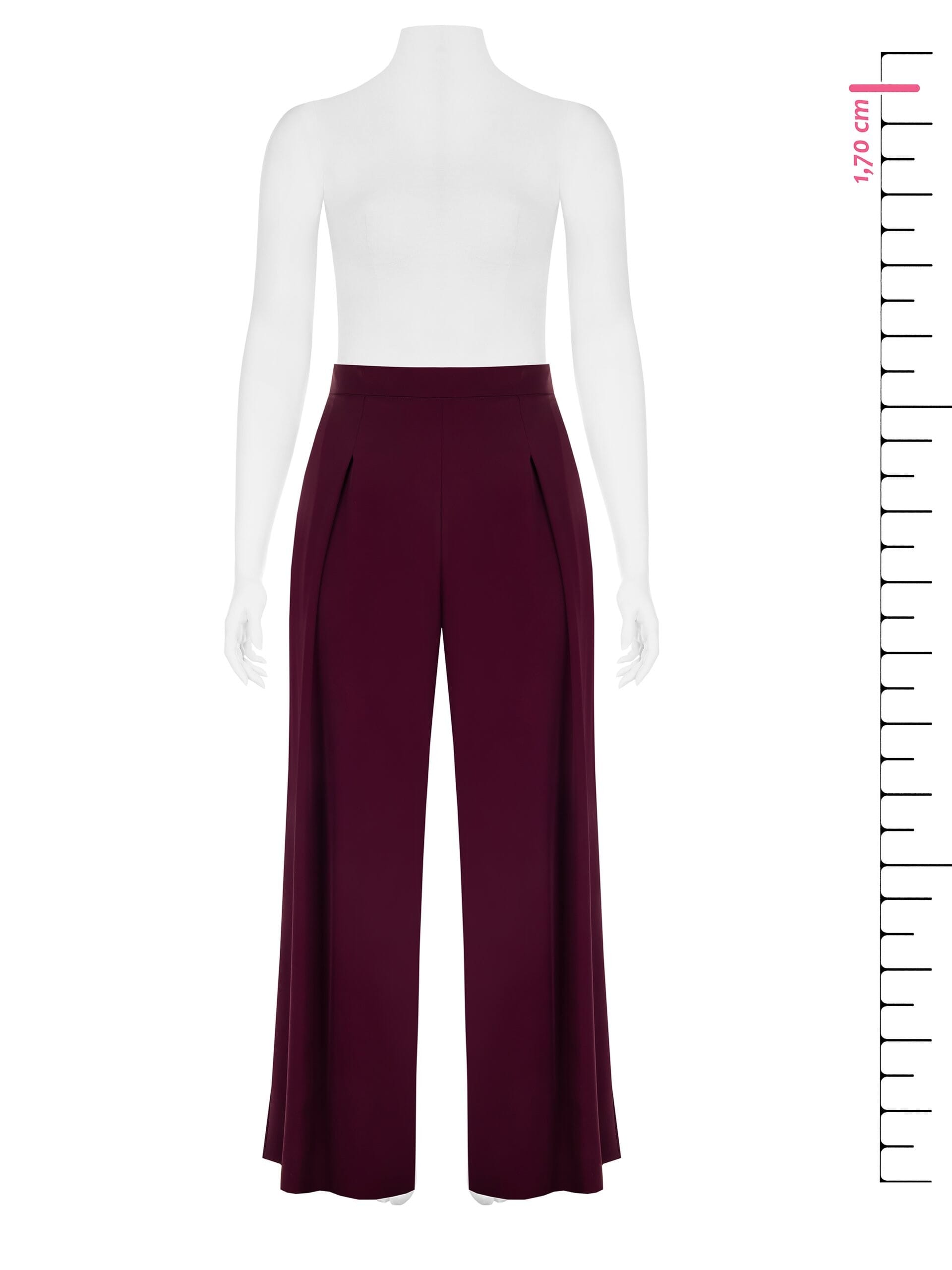Tissu fluide Rinascimento Curvy Palazzo Trousers