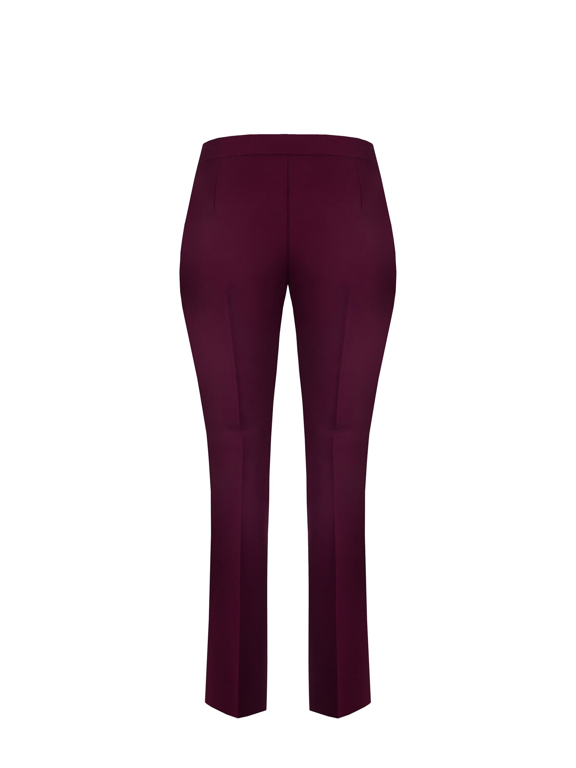 Pantaloni Curvy A Zampa In Tessuto Tecnico Con Zip Laterale Rinascimento Curvy