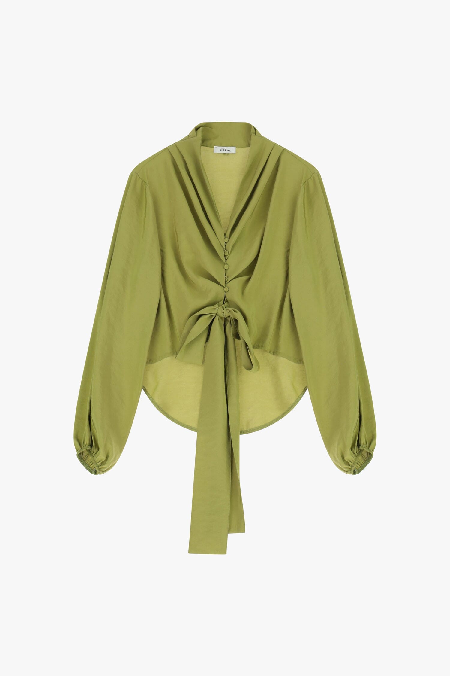 Camicia Maniche Lunghe Con Nodo Frontale Dixie