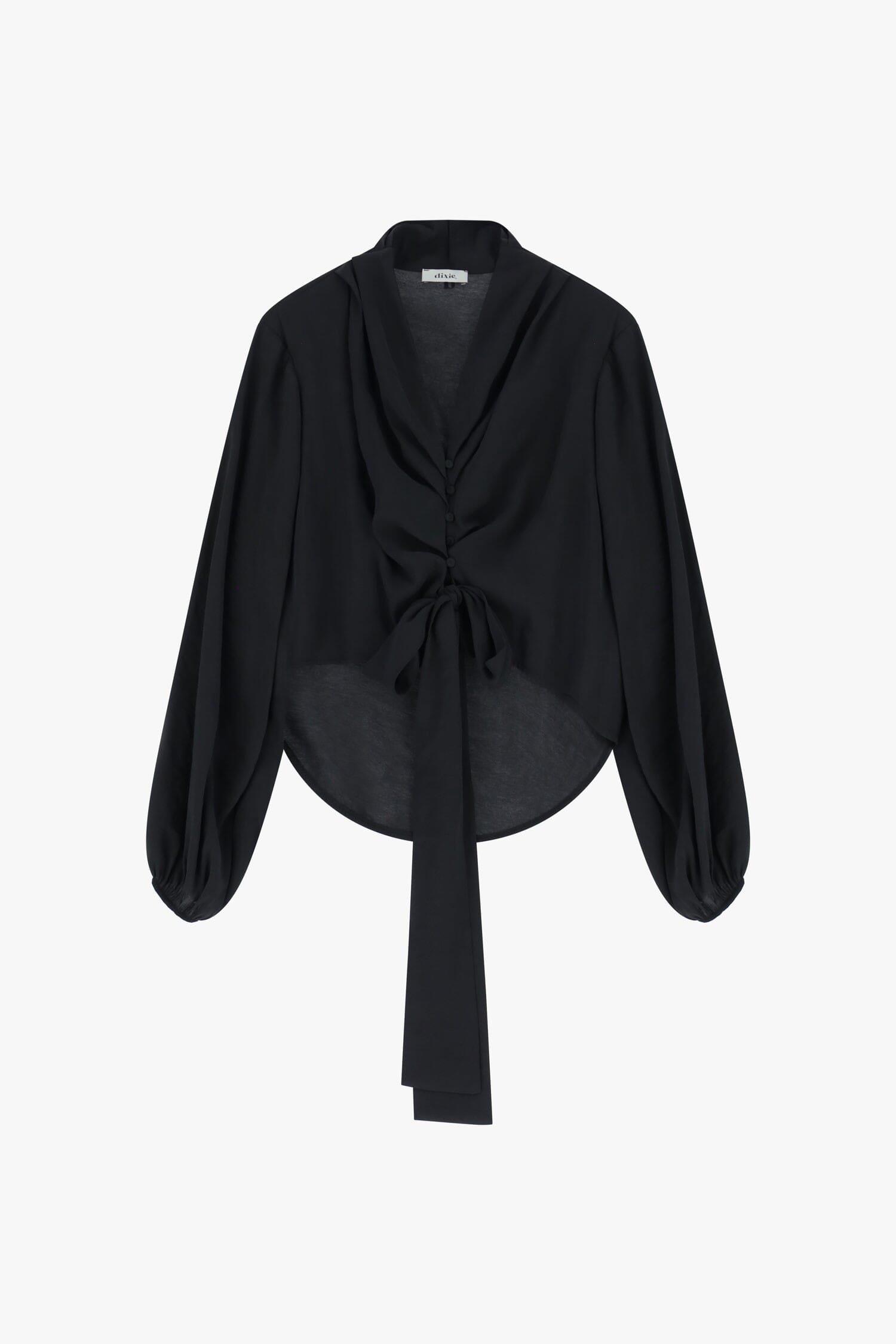 Camicia Maniche Lunghe Con Nodo Frontale Dixie