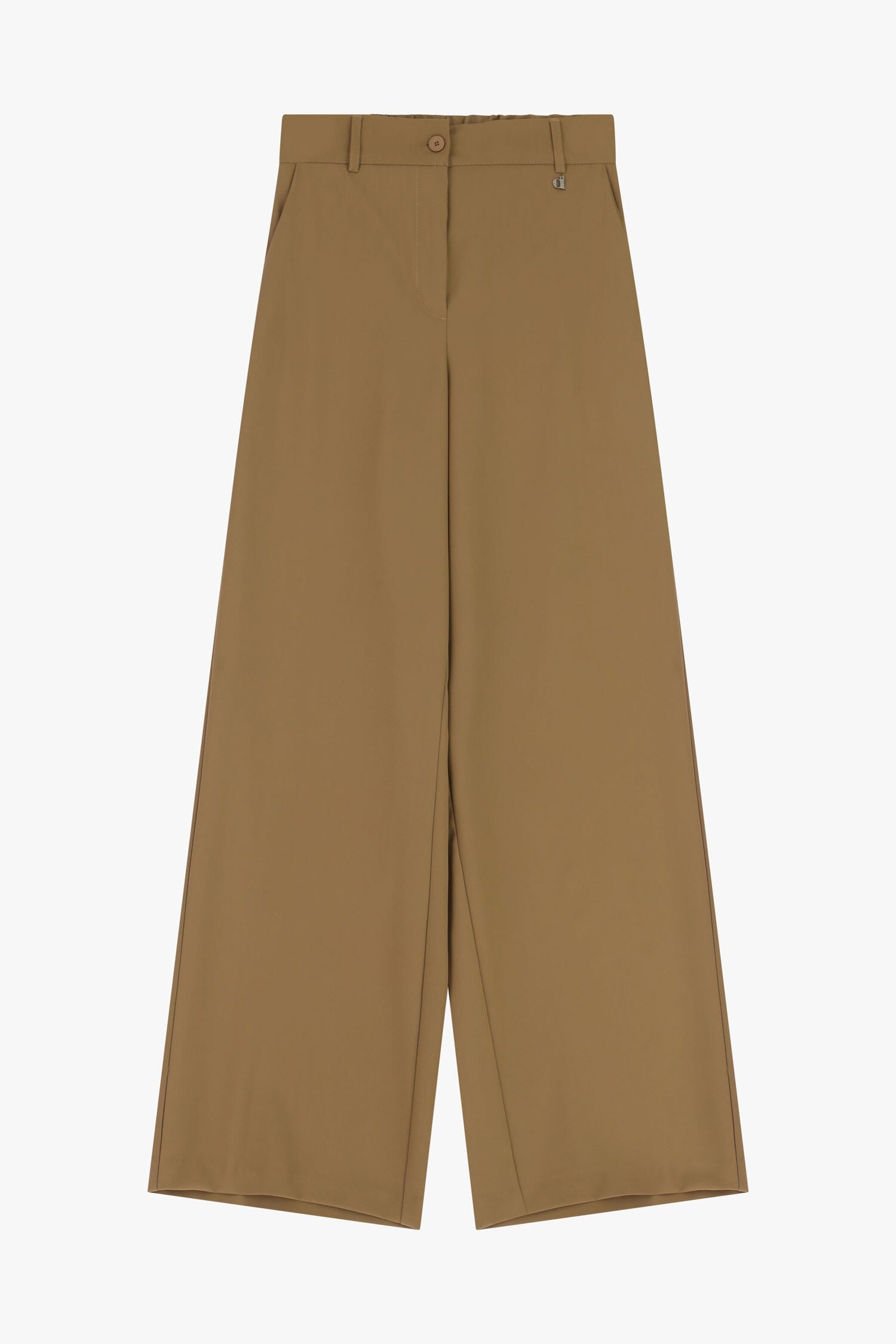 Pantaloni Palazzo Con Piega Centrale E Tasche Dixie