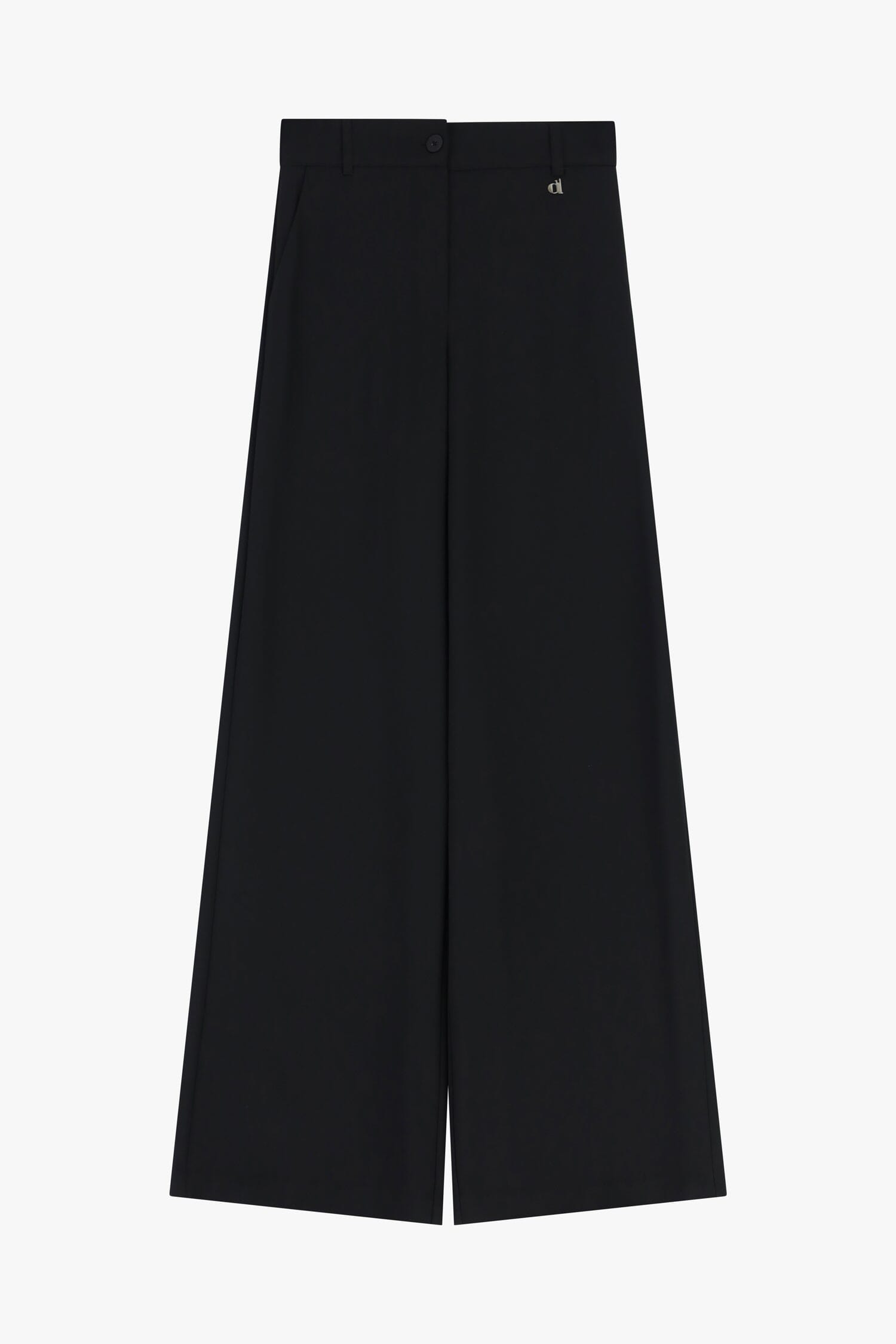 Pantaloni Palazzo Con Piega Centrale E Tasche Dixie