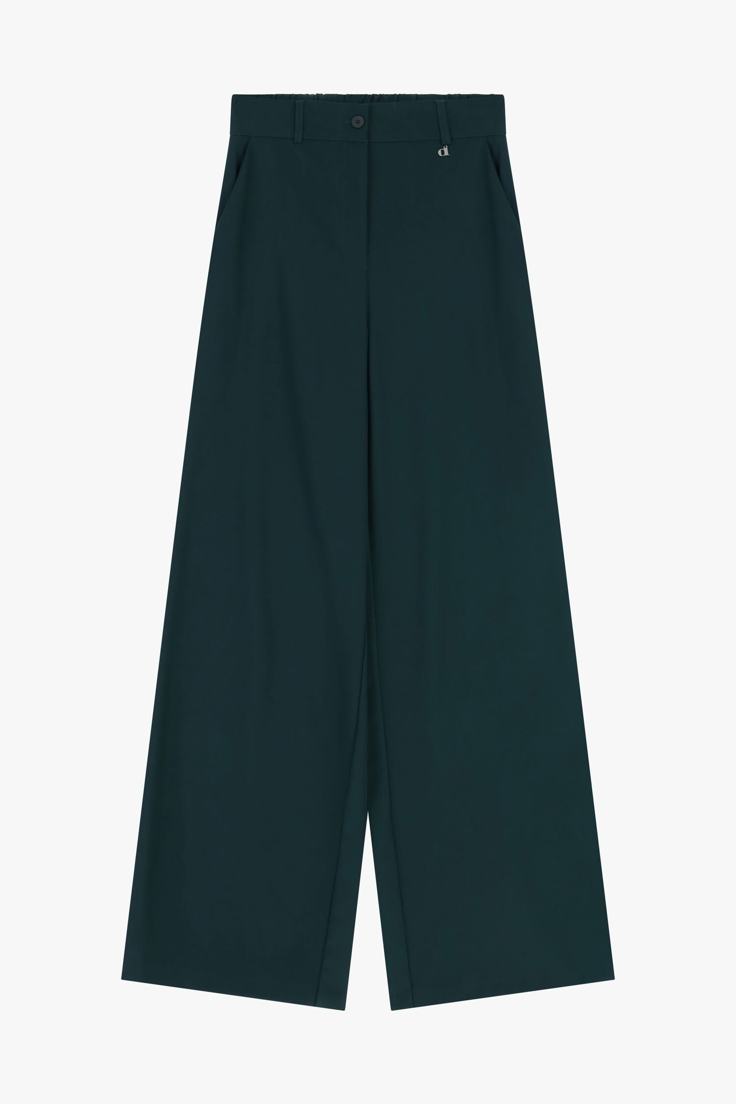 Pantaloni Palazzo Con Piega Centrale E Tasche Dixie