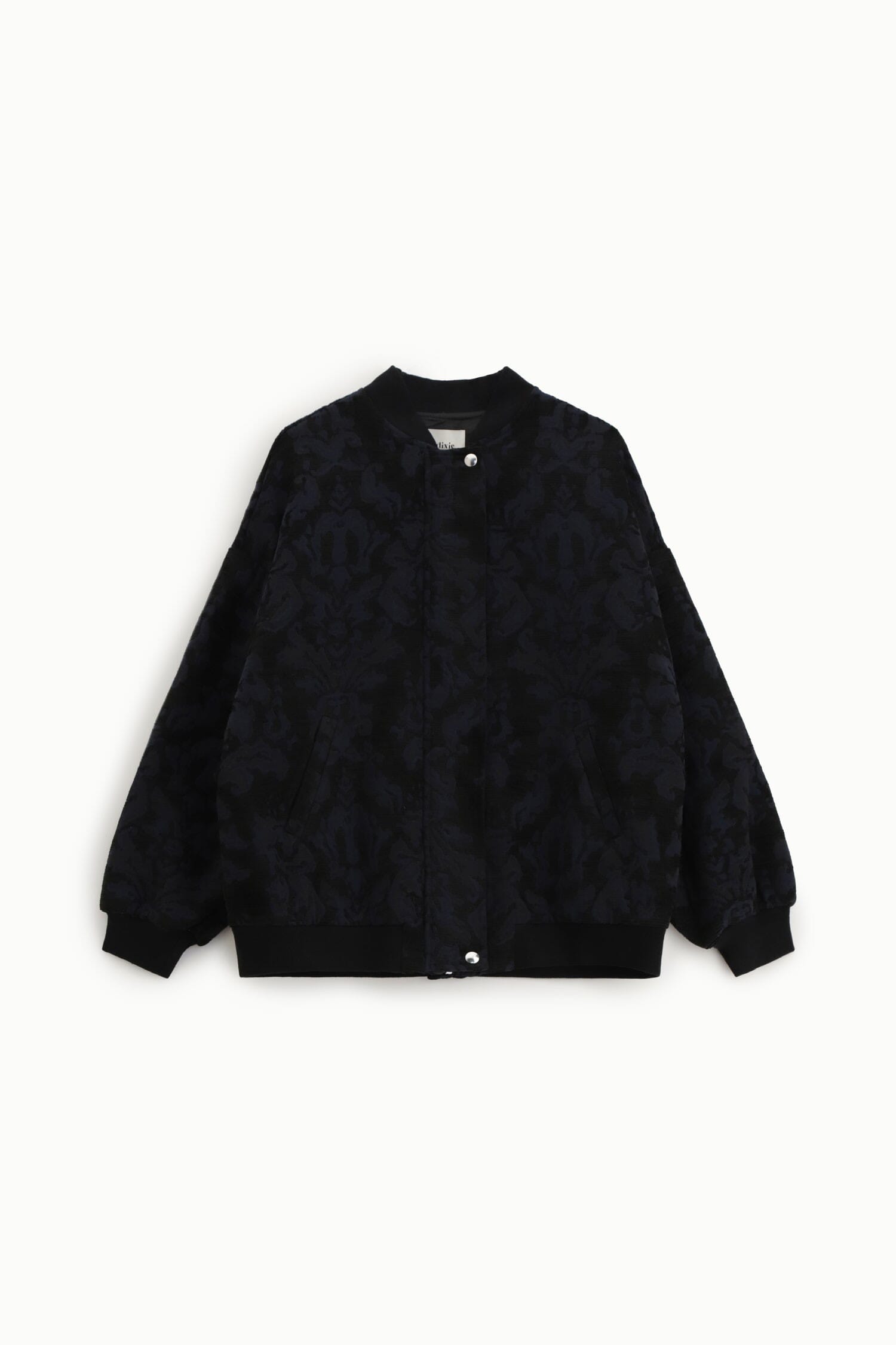 Blouson bombardier à imprimé floral et fermeture à boutons Dixie