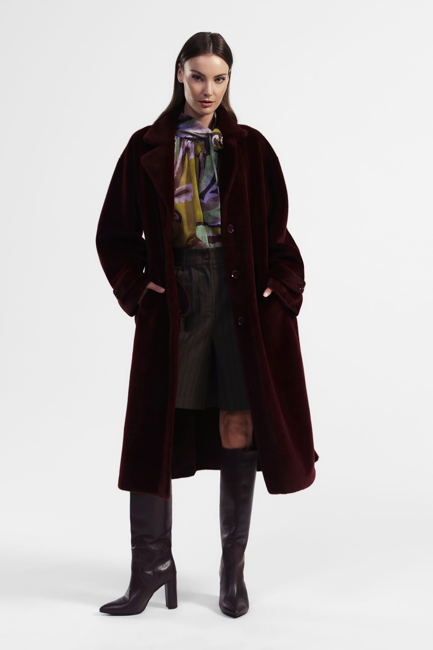 Cappotto Lungo Con Bottoni E Cintura Dixie