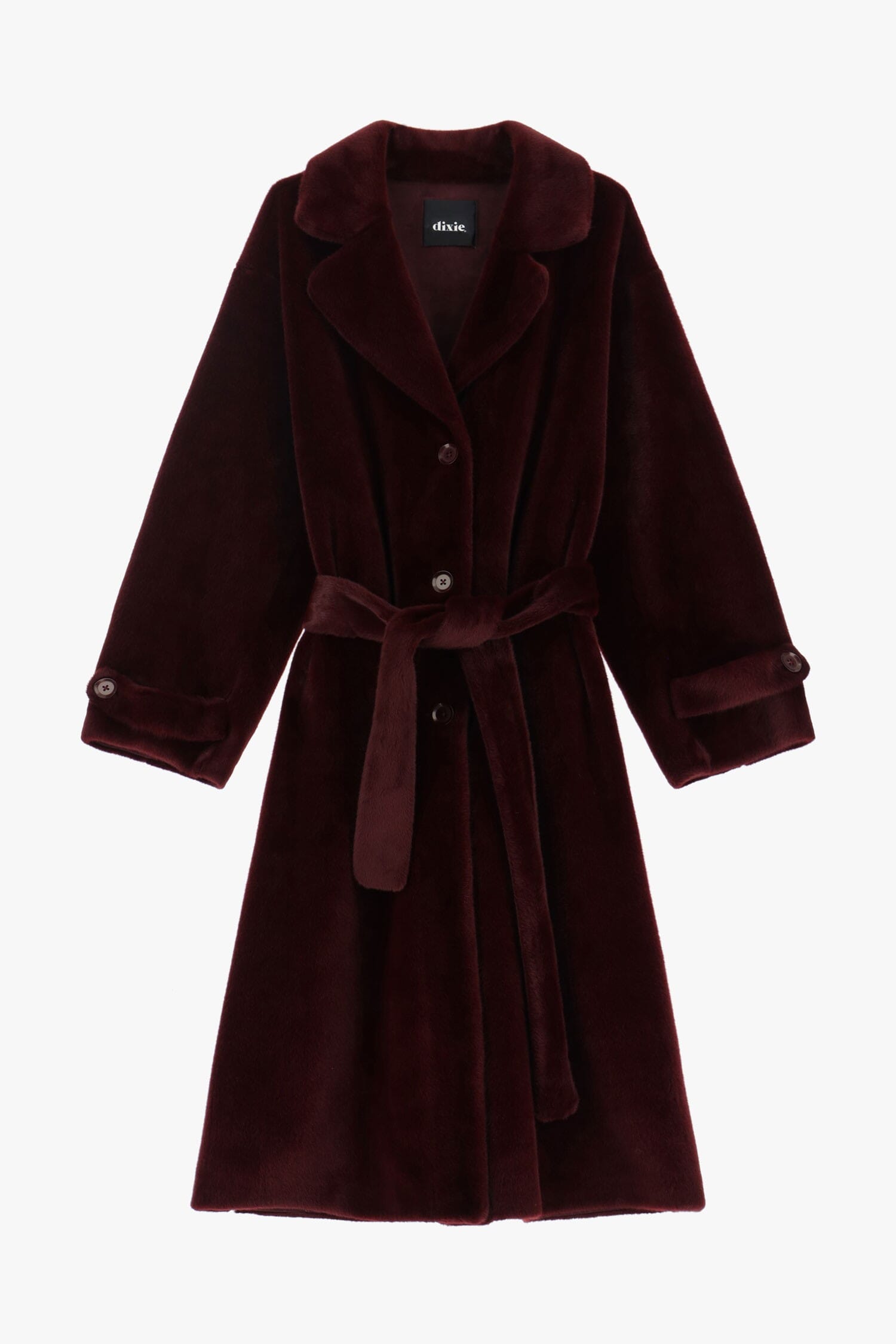 Cappotto Lungo Con Bottoni E Cintura Dixie