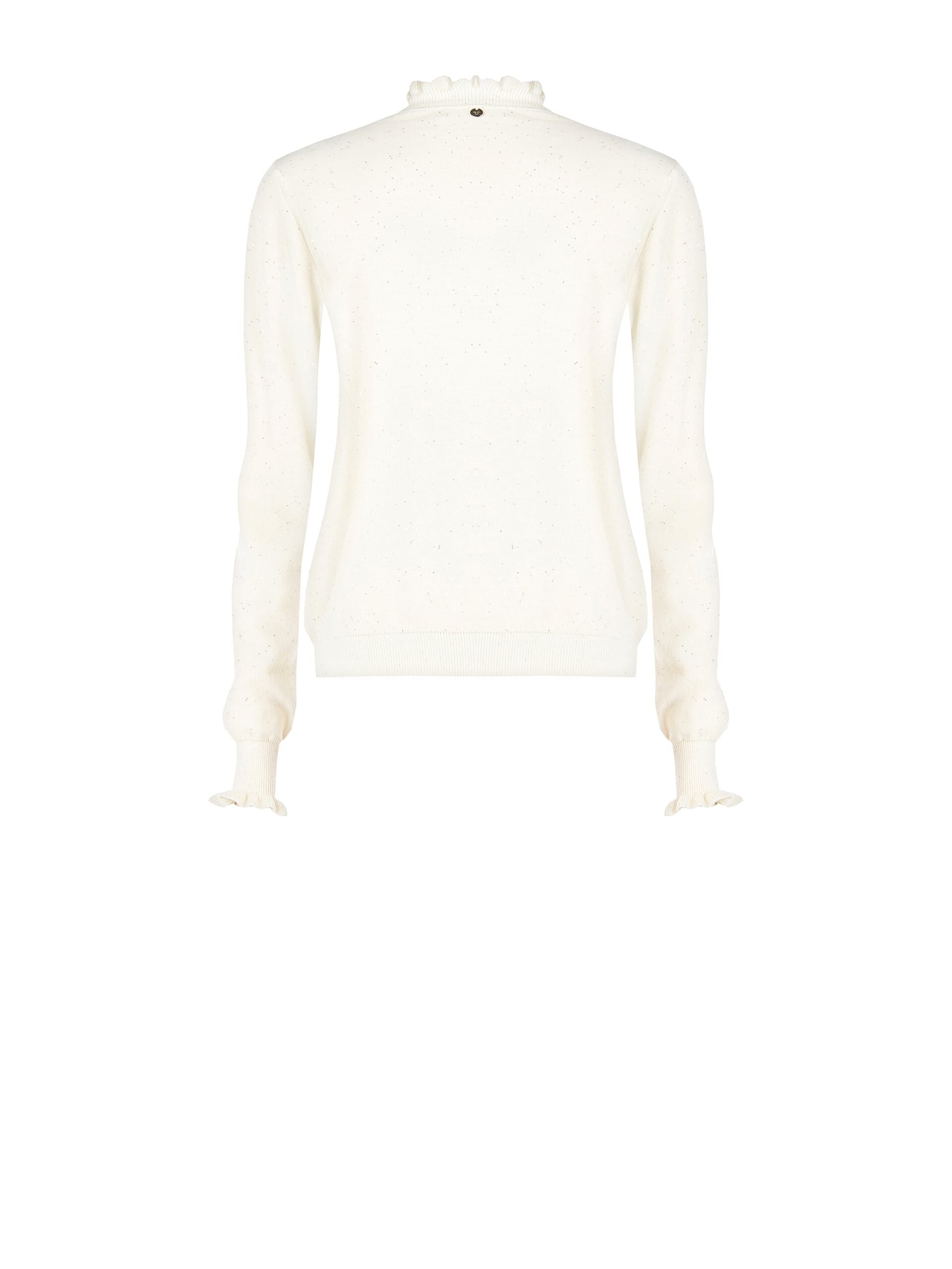 Pull à volants recouvert de petits paillettes Rinascimento