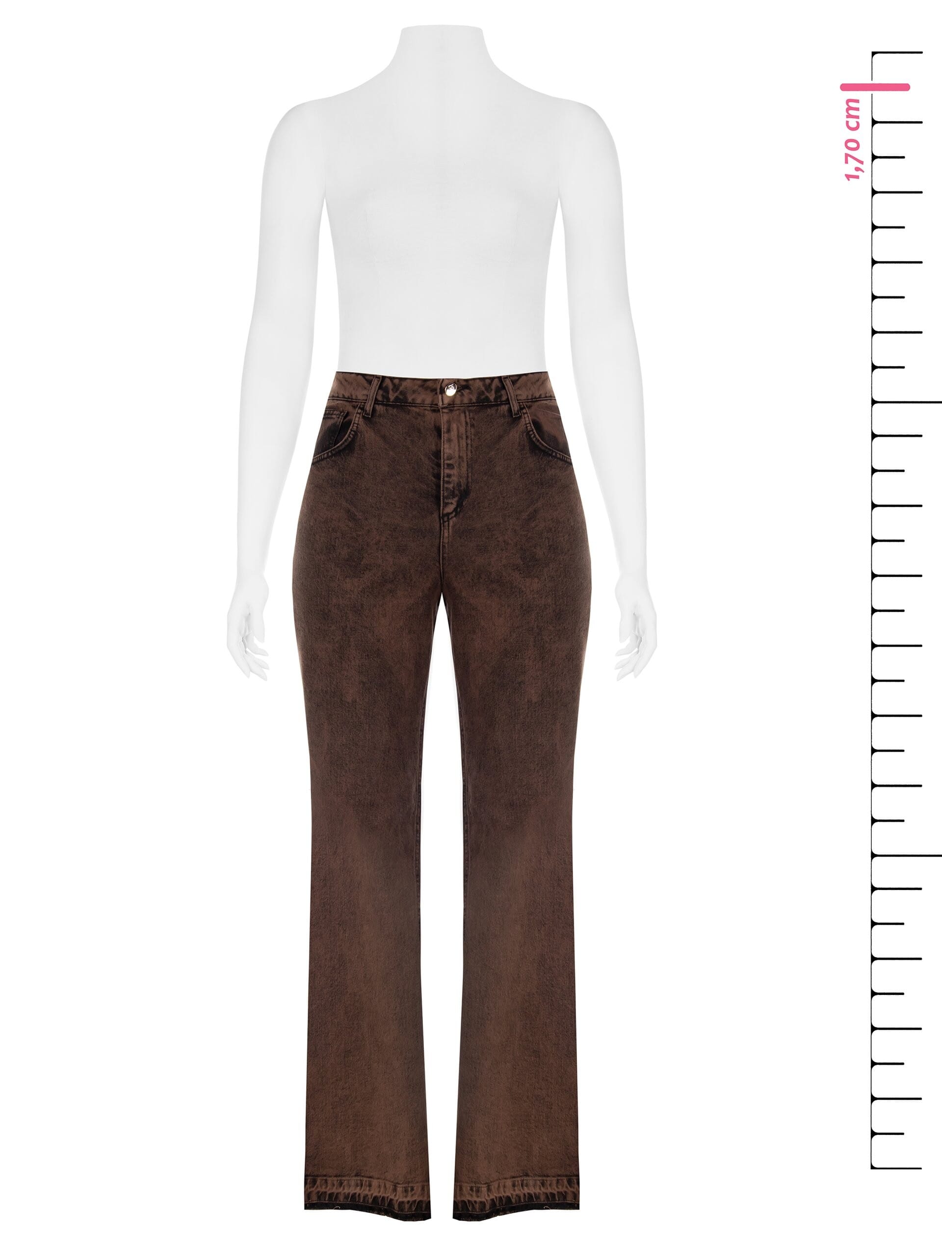 Jeans Wide Leg Curvy Con Targhetta Logo R Nella Tasca Dietro Rinascimento Curvy