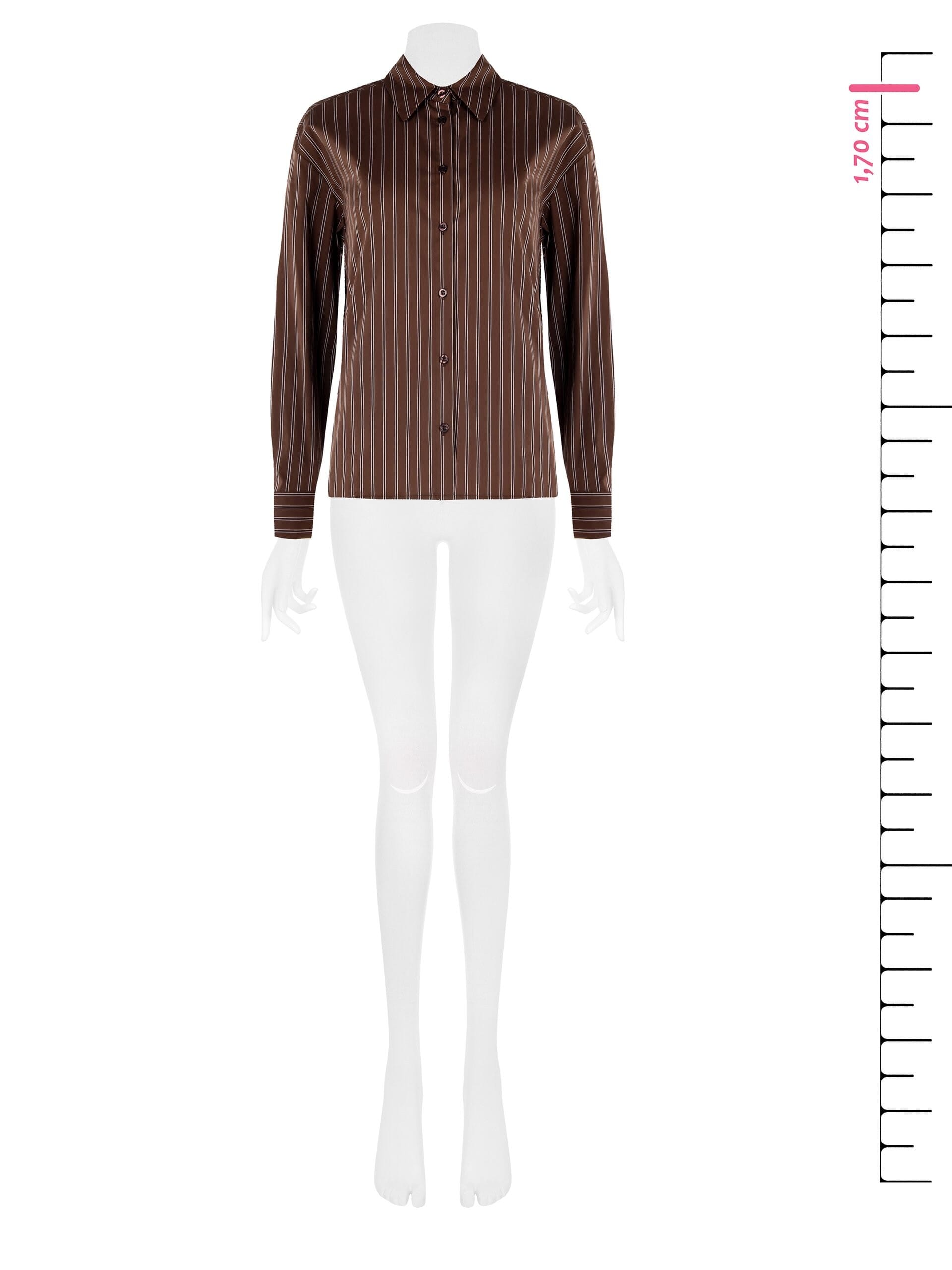 Rinascimento - Chemise large en coton mélangé à rayures