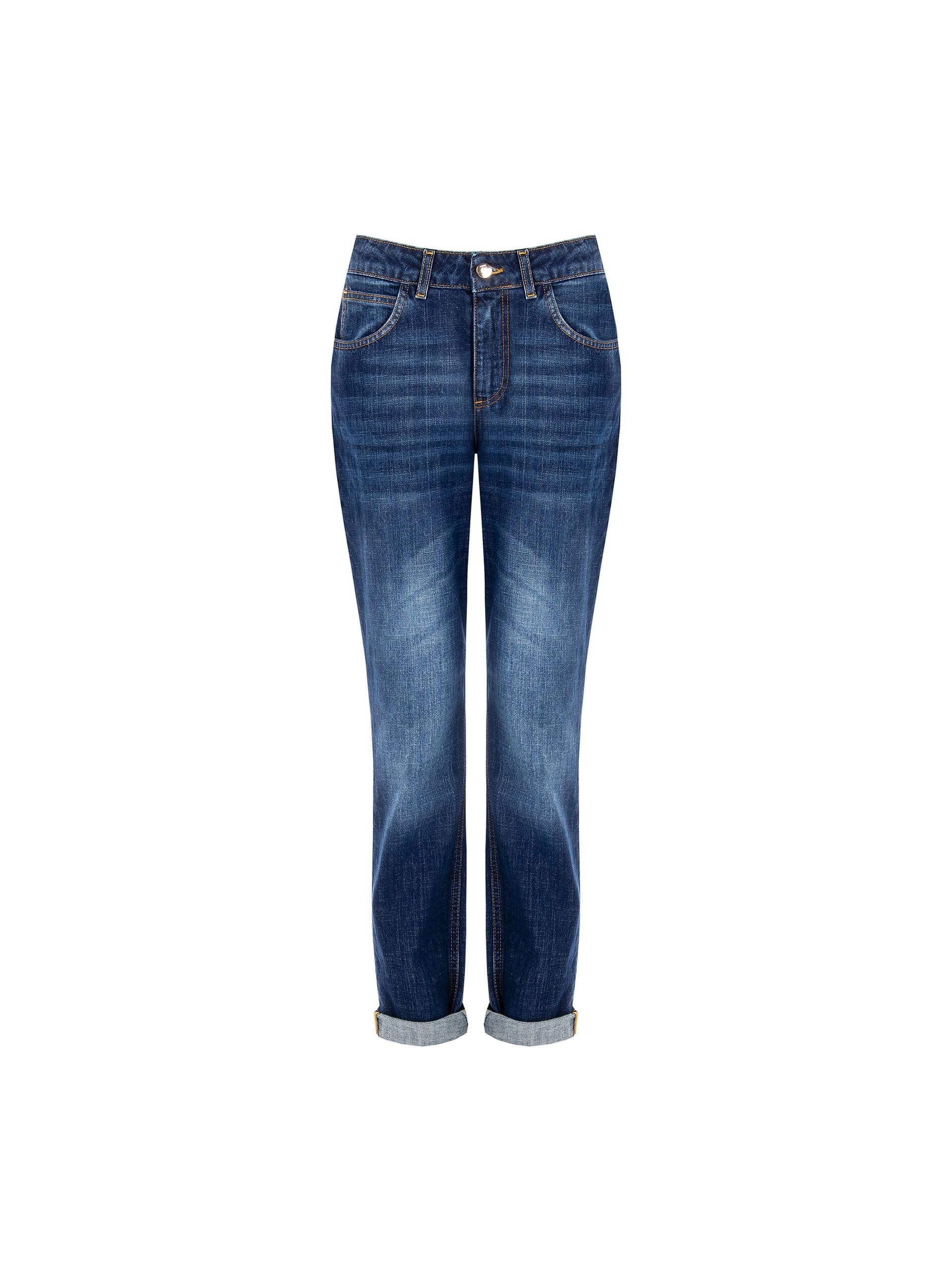 Jean skinny avec revers Rinascimento