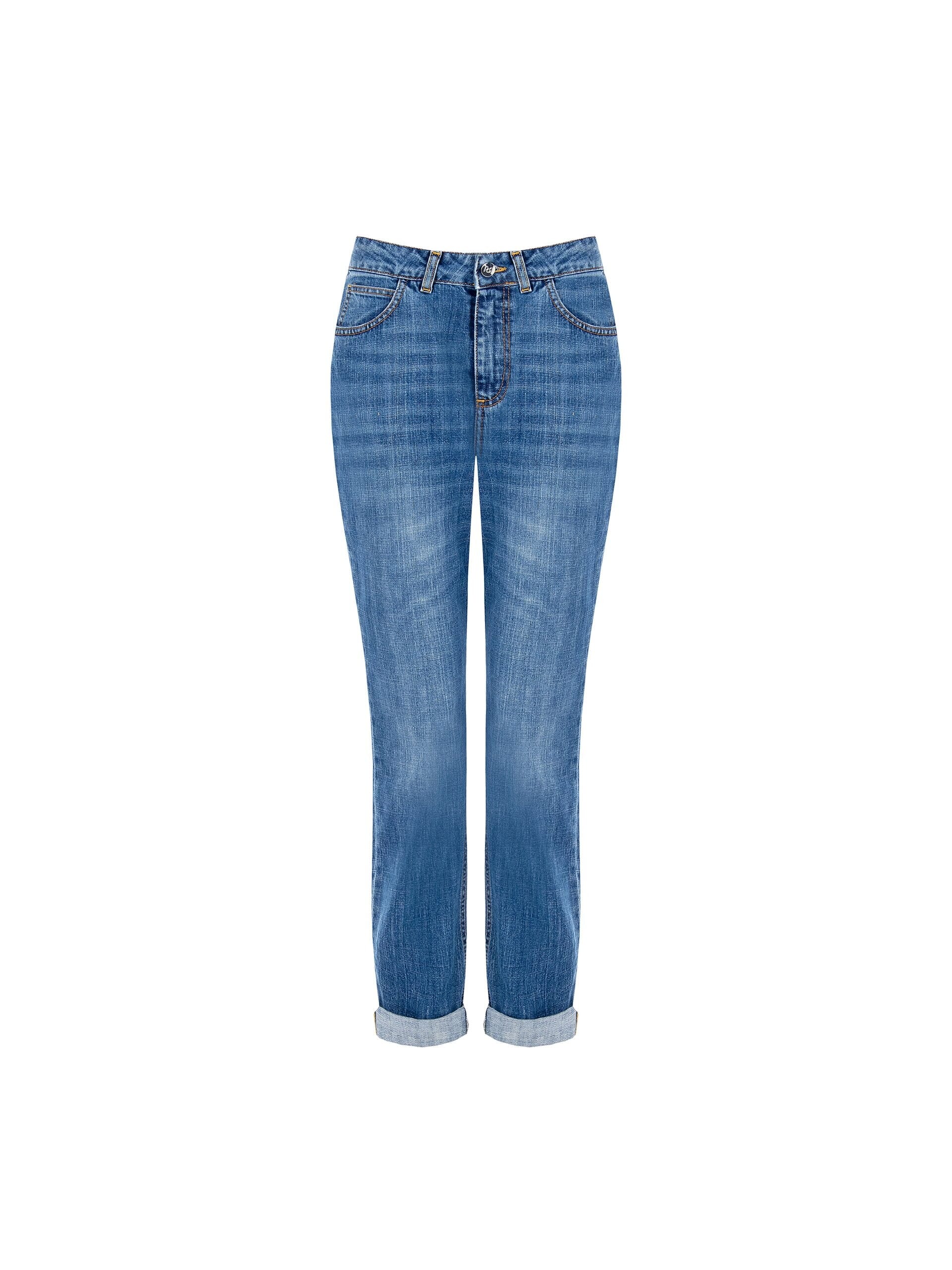 Jean skinny avec revers Rinascimento