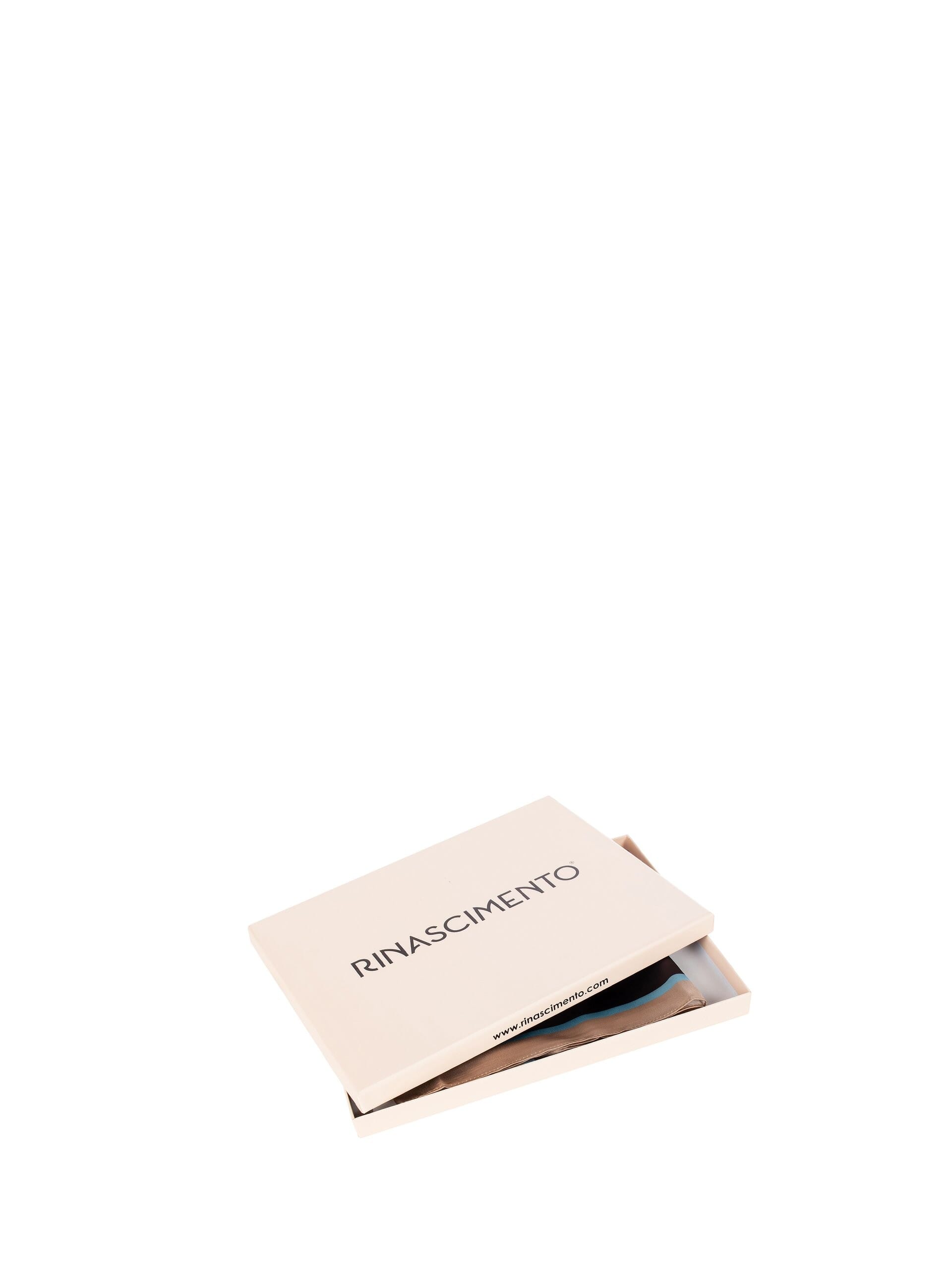 Foulard In Raso Con Motivo A Catena E Logo RR Rinascimento