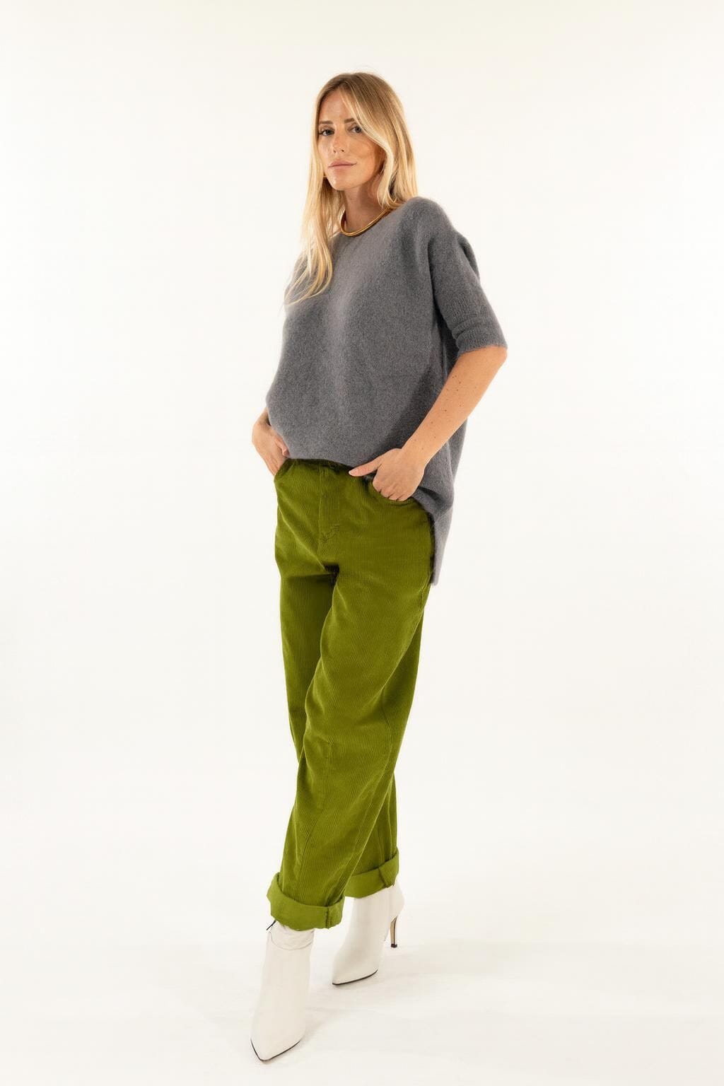 Pantalone Baloon Velluto Kontatto