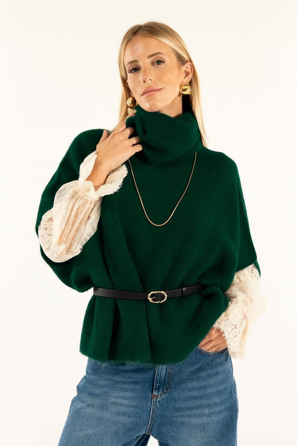 Maglia Over Collo Ciambella Kontatto