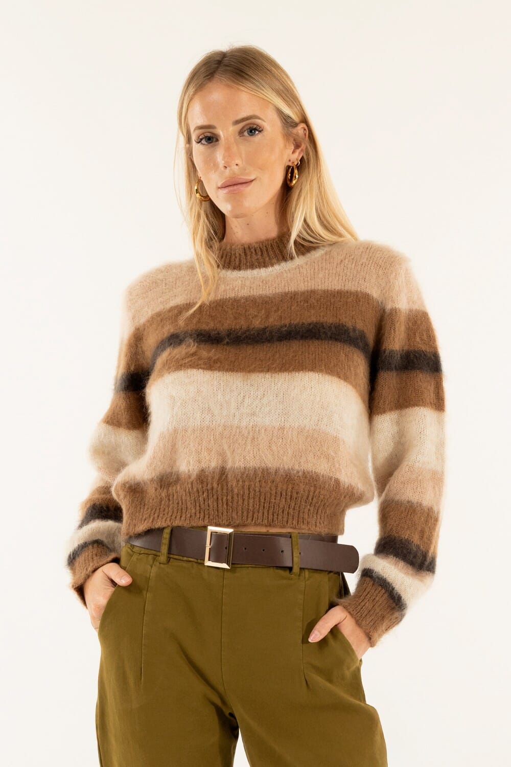 Girocollo Righe Kontatto