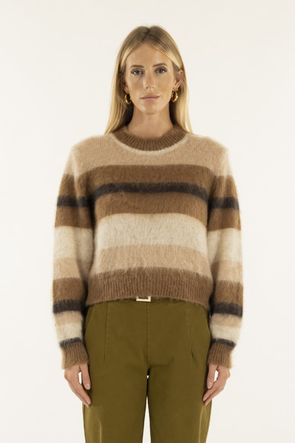 Girocollo Righe Kontatto