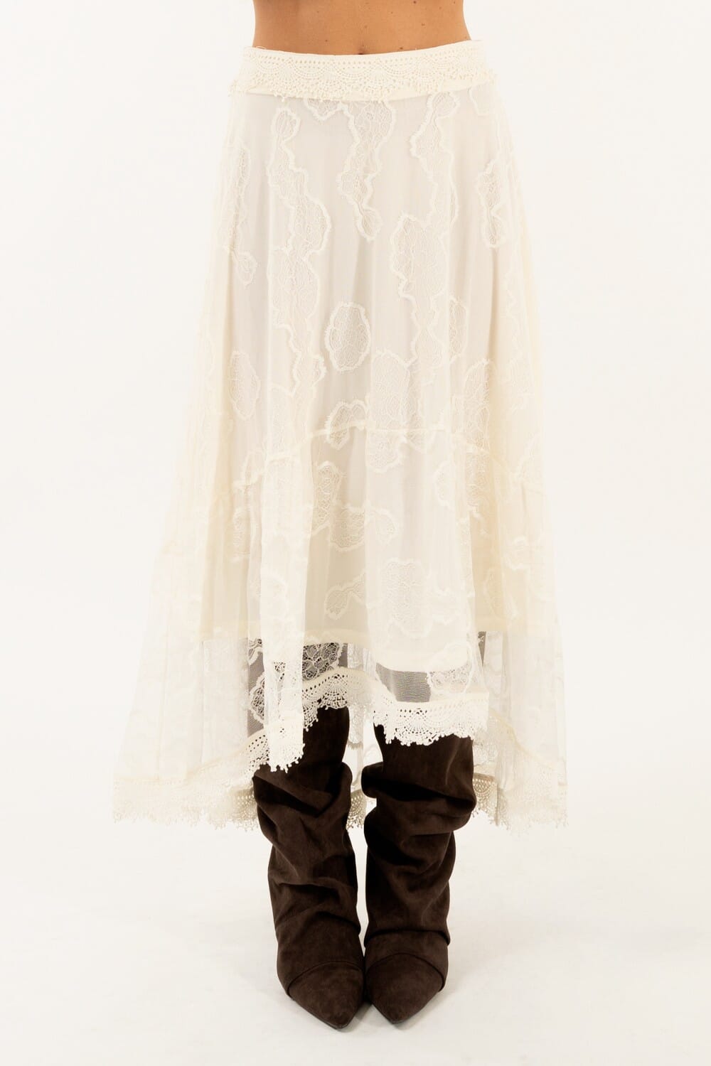 Gonna Pizzo Balza Kontatto