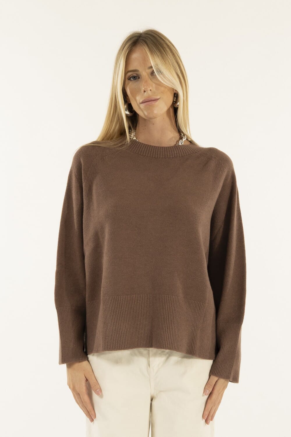 Kontatto Maillot raglan à col ras du cou