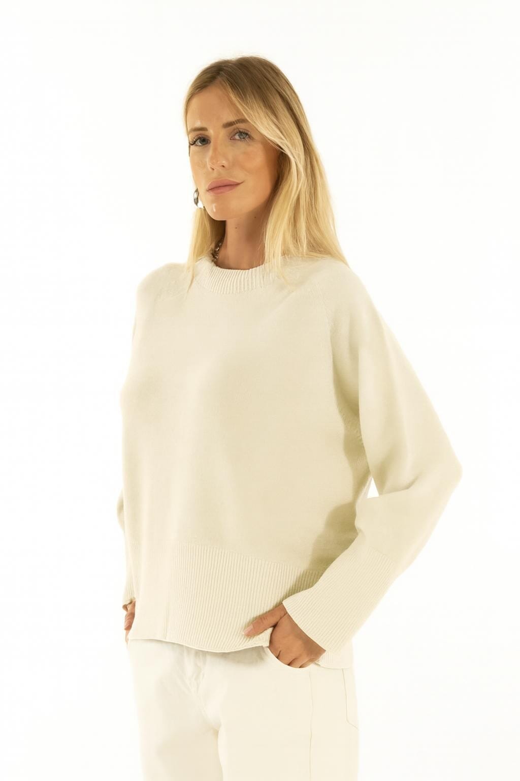 Kontatto Maillot raglan à col ras du cou