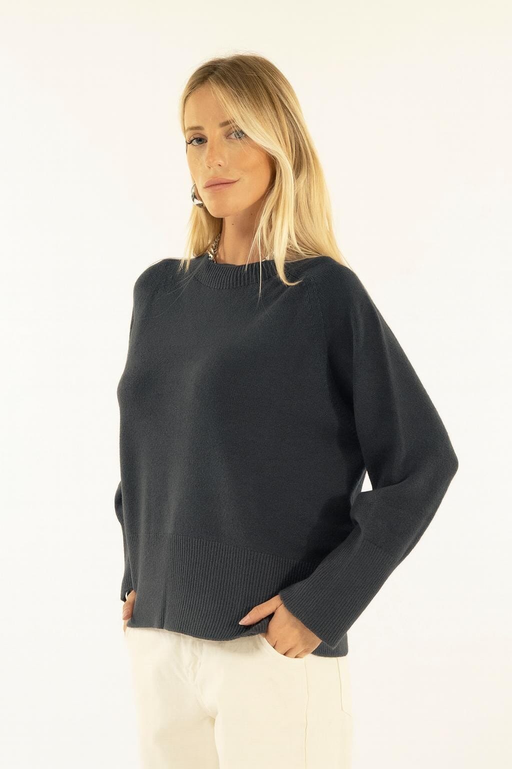 Kontatto Maillot raglan à col ras du cou