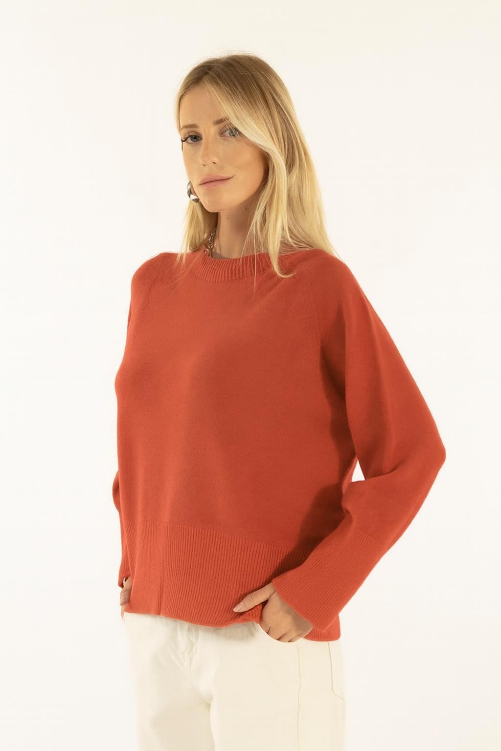 Kontatto Maillot raglan à col ras du cou