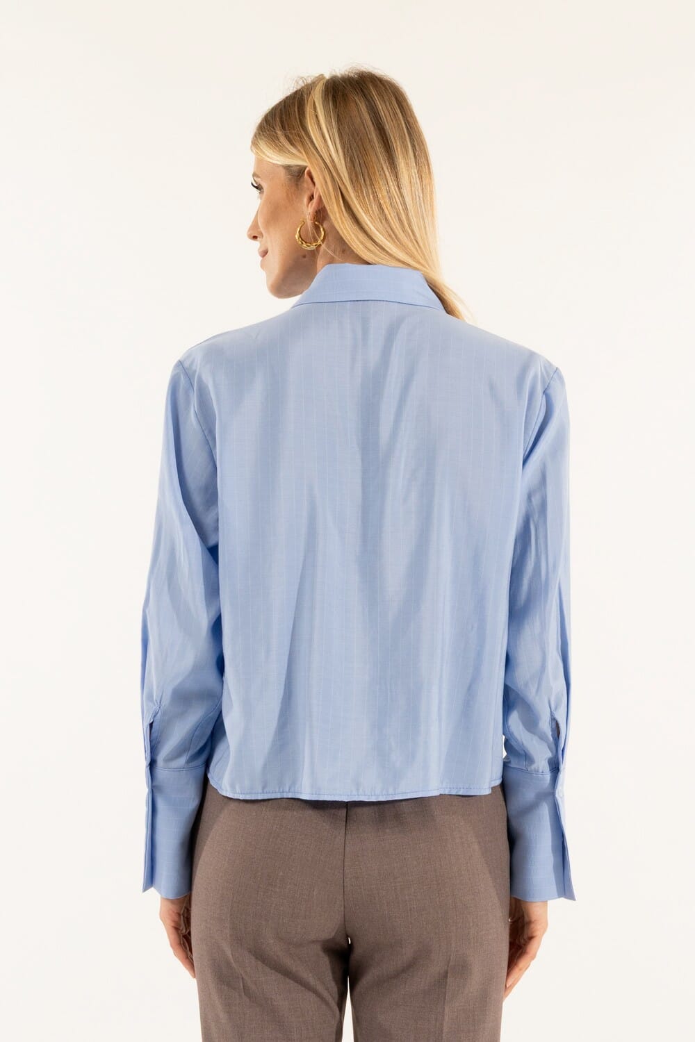 Camicia Cropped Cravatta Kontatto