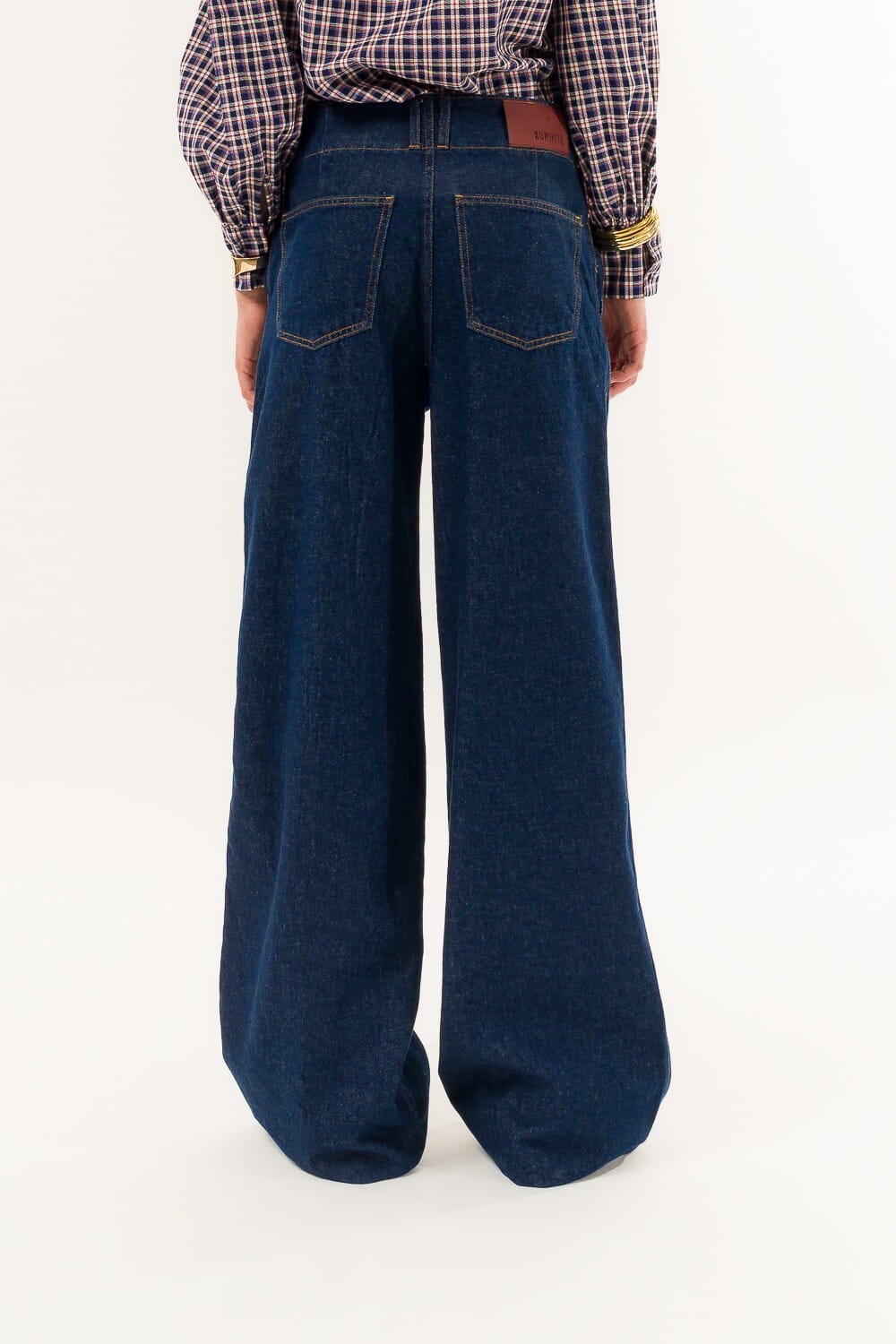 Jeans Piega Stirata Topazio Kontatto