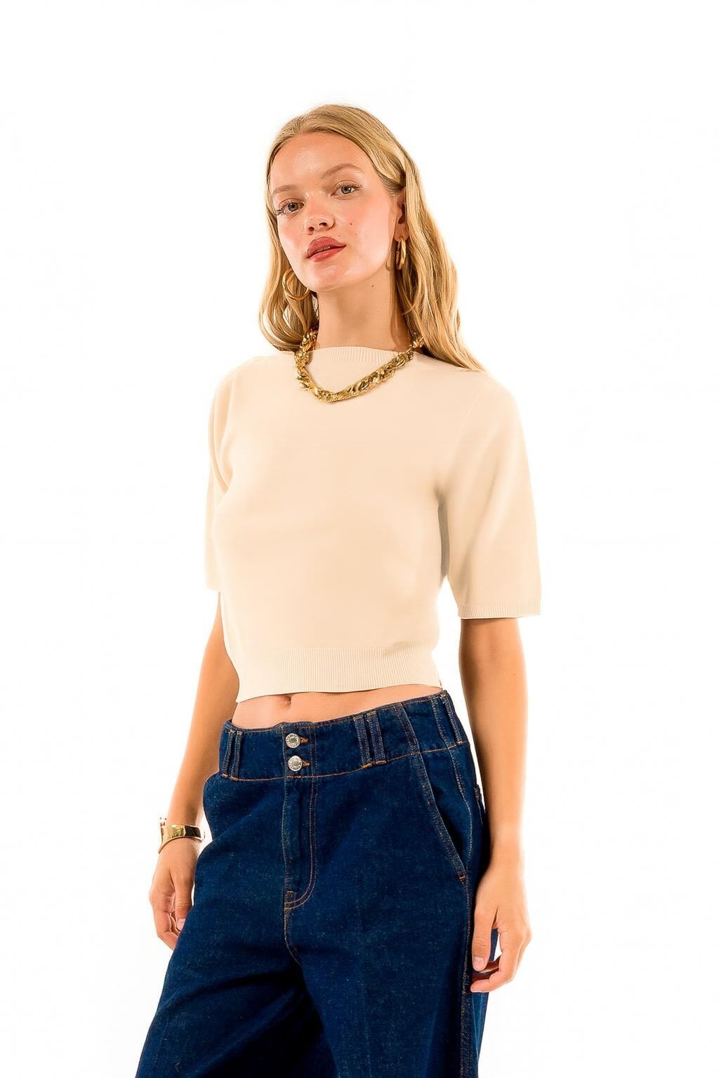 Girocollo Manica Corta Kontatto