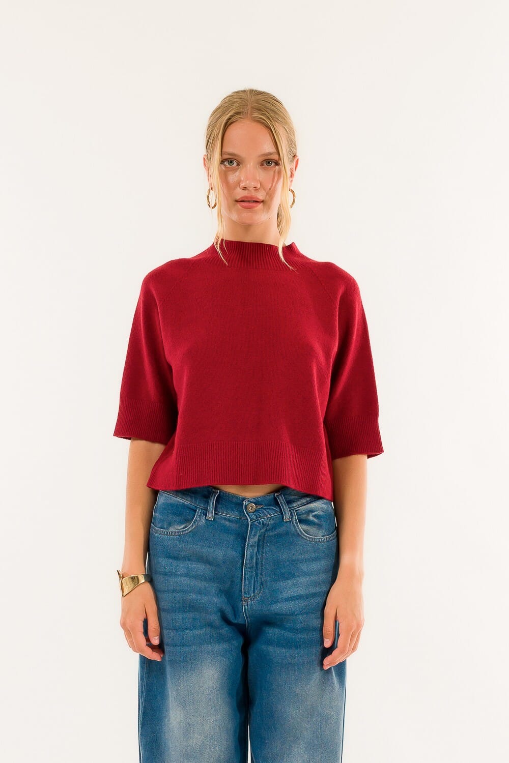 Kontatto short-sleeved mock-up