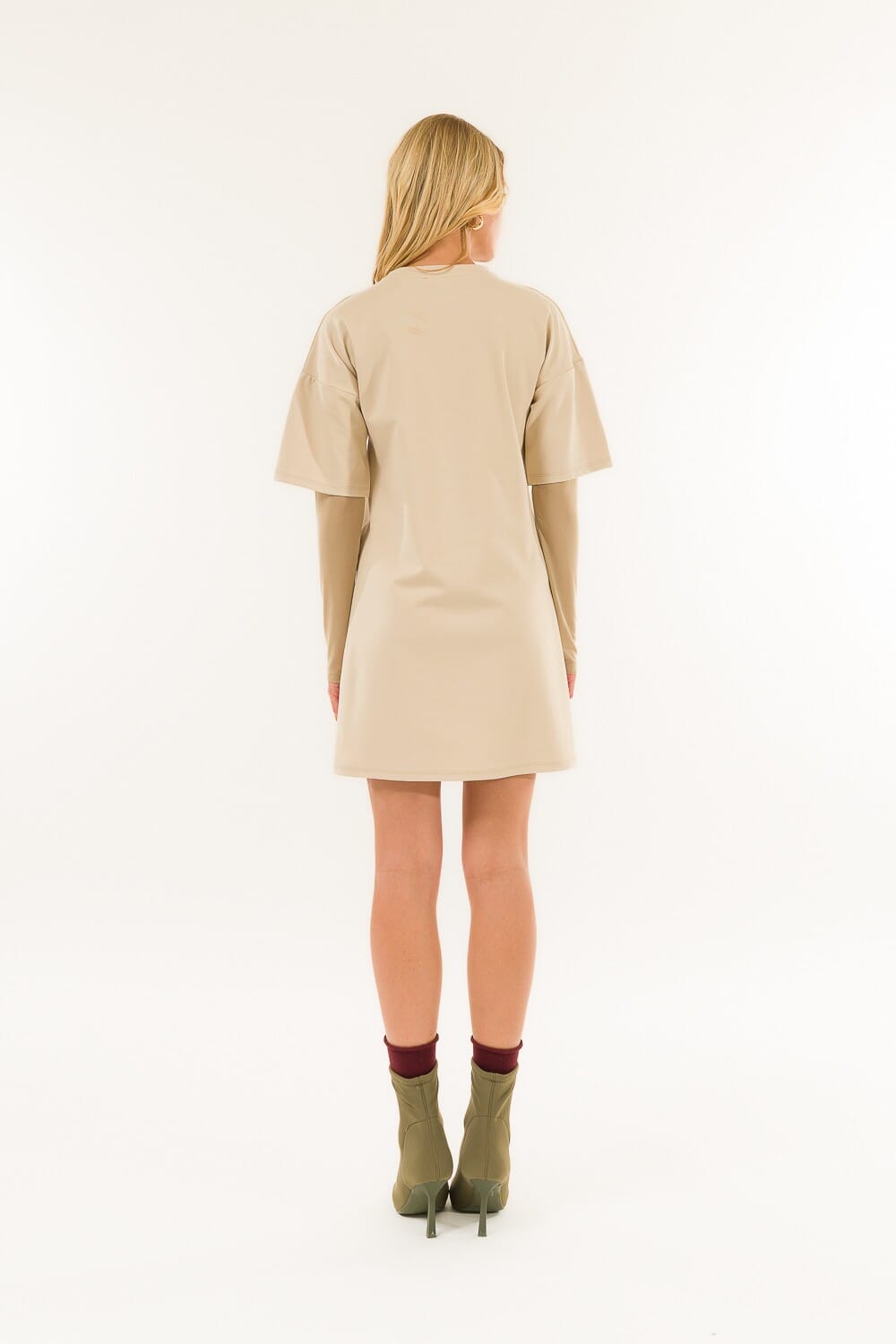 Abito Maxi T-Shirt Maniche Tulle Kontatto