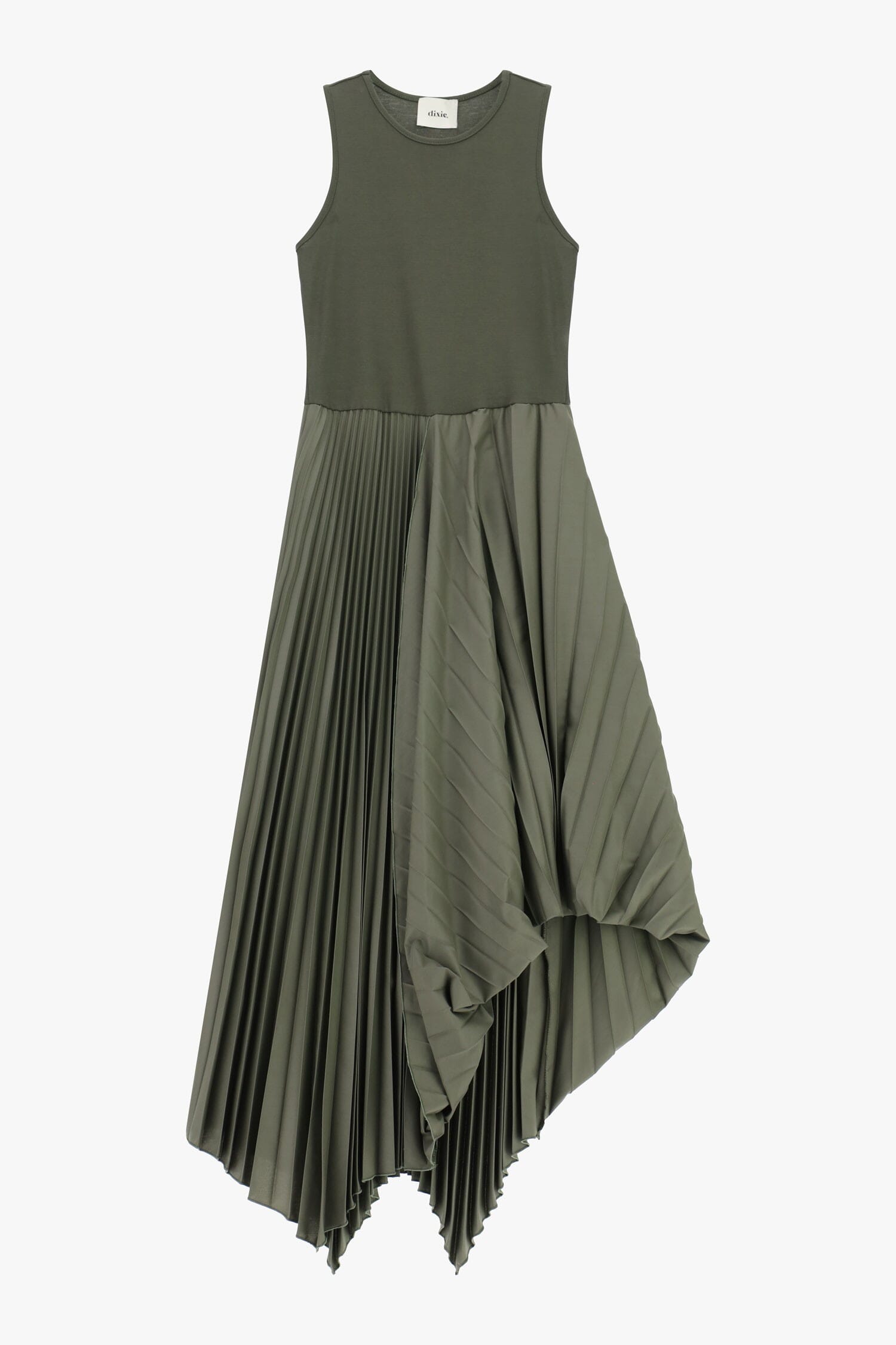 Abito Lungo Con Gonna Pieghevole Dixie