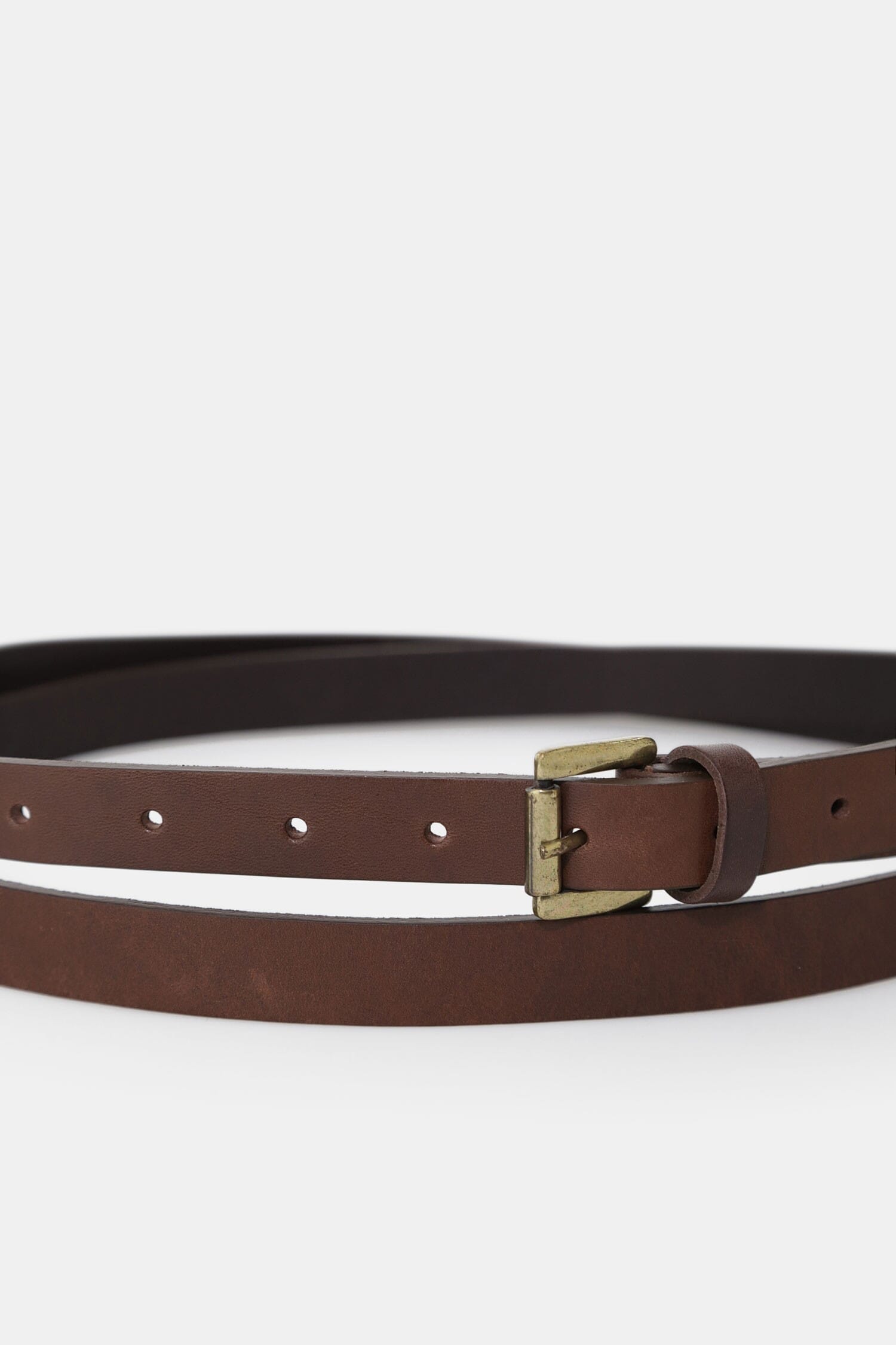 Dixie Slim Belt Rectangular Matte Metal Buckle