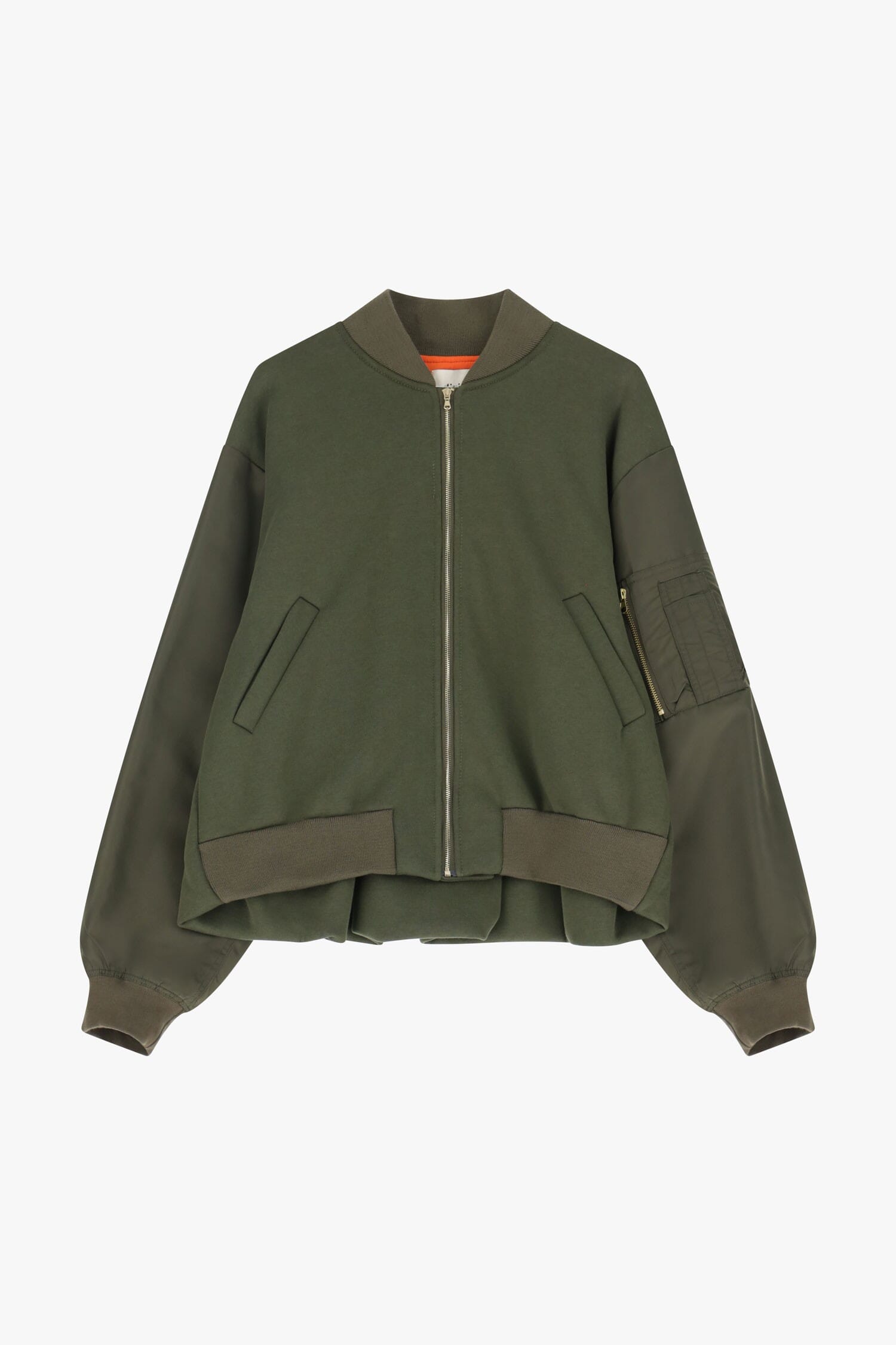 Bomber Jacket With Zip And Functional Pockets Dixie