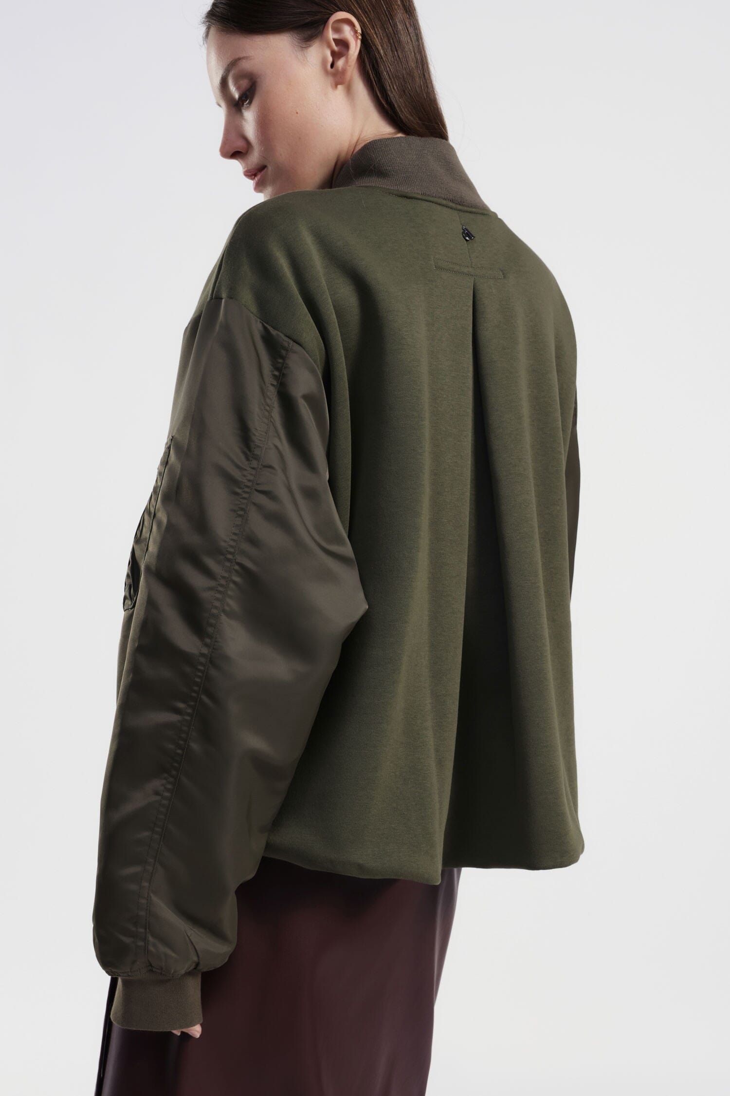 Bomber Jacket With Zip And Functional Pockets Dixie