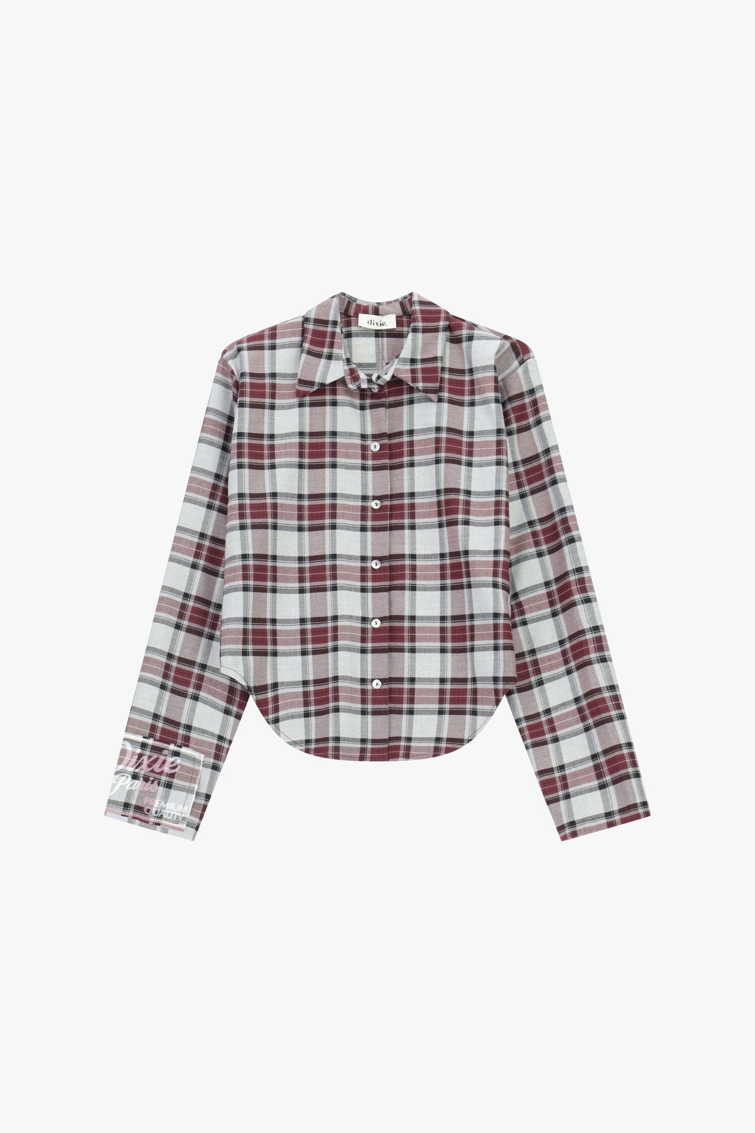 Chemise à carreaux avec col Dixie classique