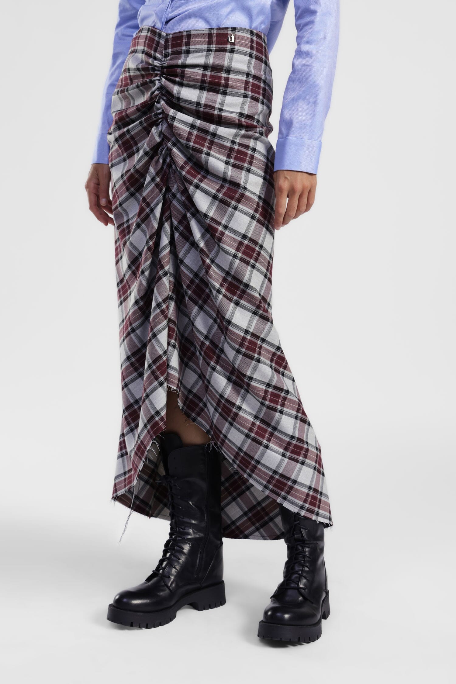 Gonna Lunga Con Motivo A Quadri Dixie